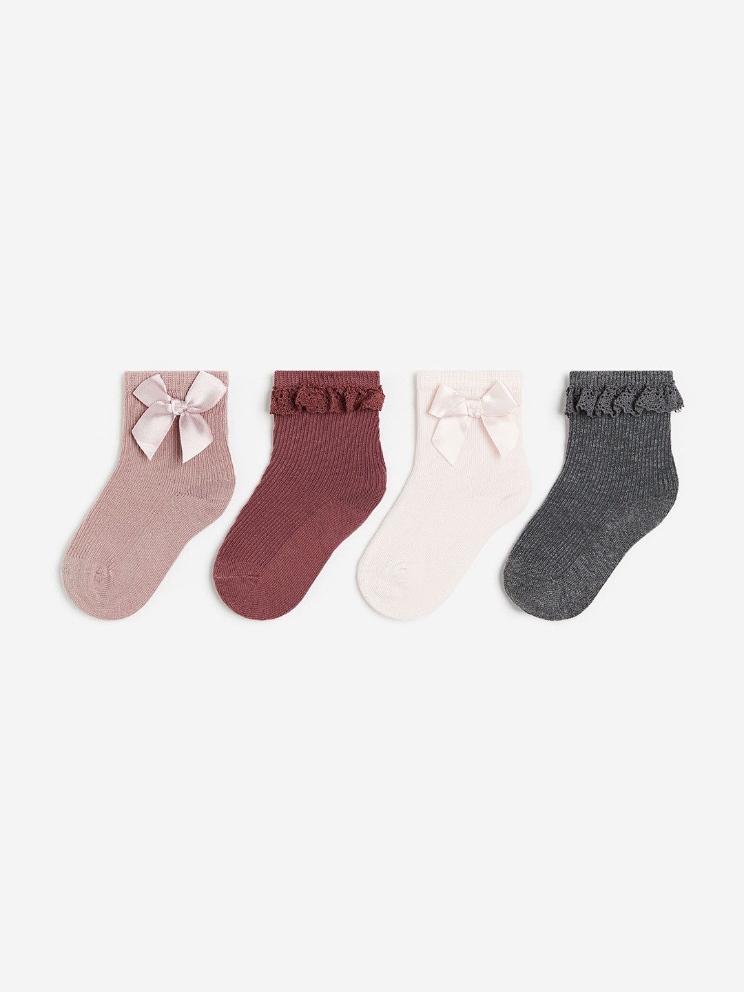 

H&M Boys 4-Pack Socks, Grey