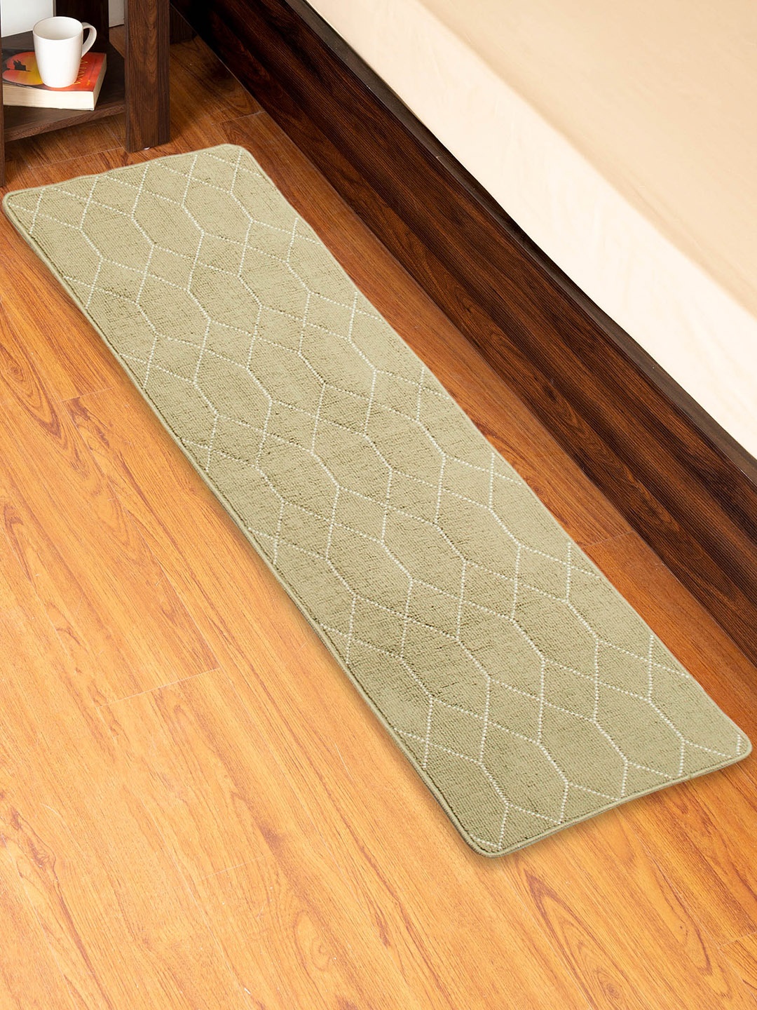 

Home Centre Green Tufted Bedside Runner