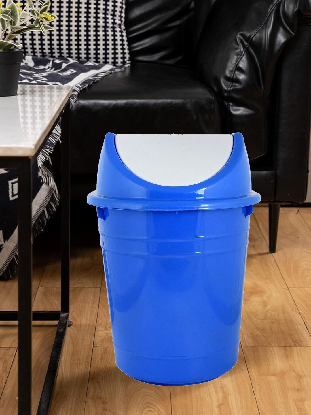 

Kuber Industries Green & Blue 2 Pieces Dustbins