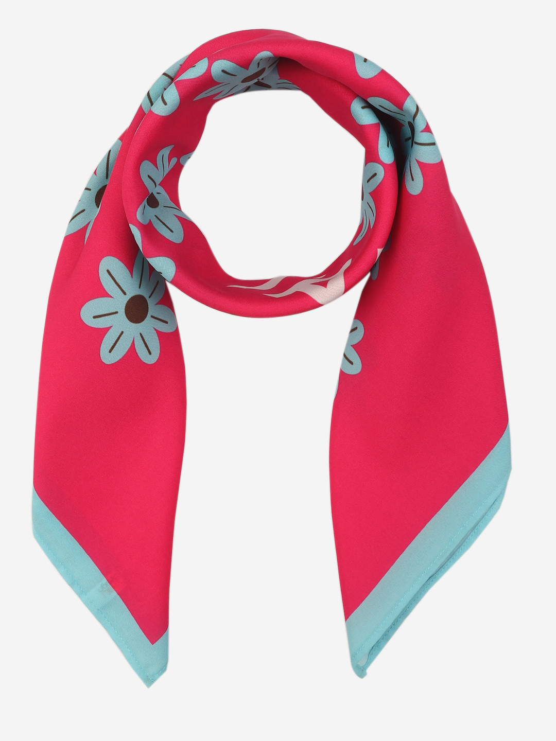 

Beau Design Floral Printed Scarf, Pink