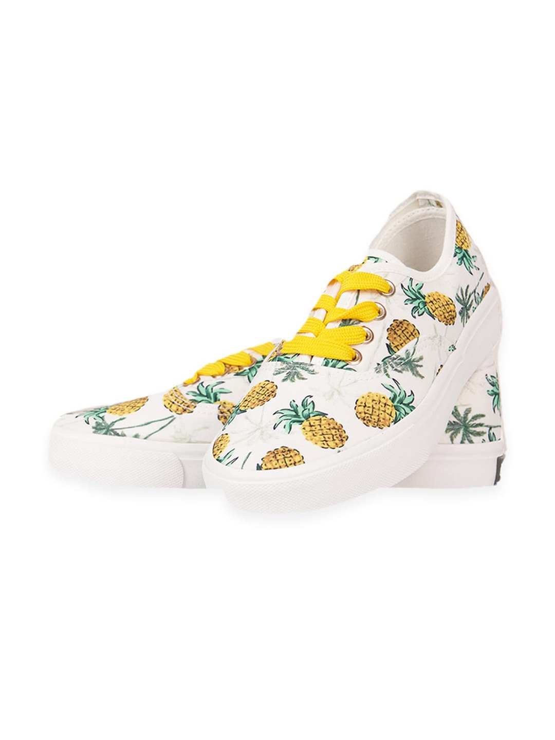 

happywagon Women Printed Canvas Lightweight Canvas, White