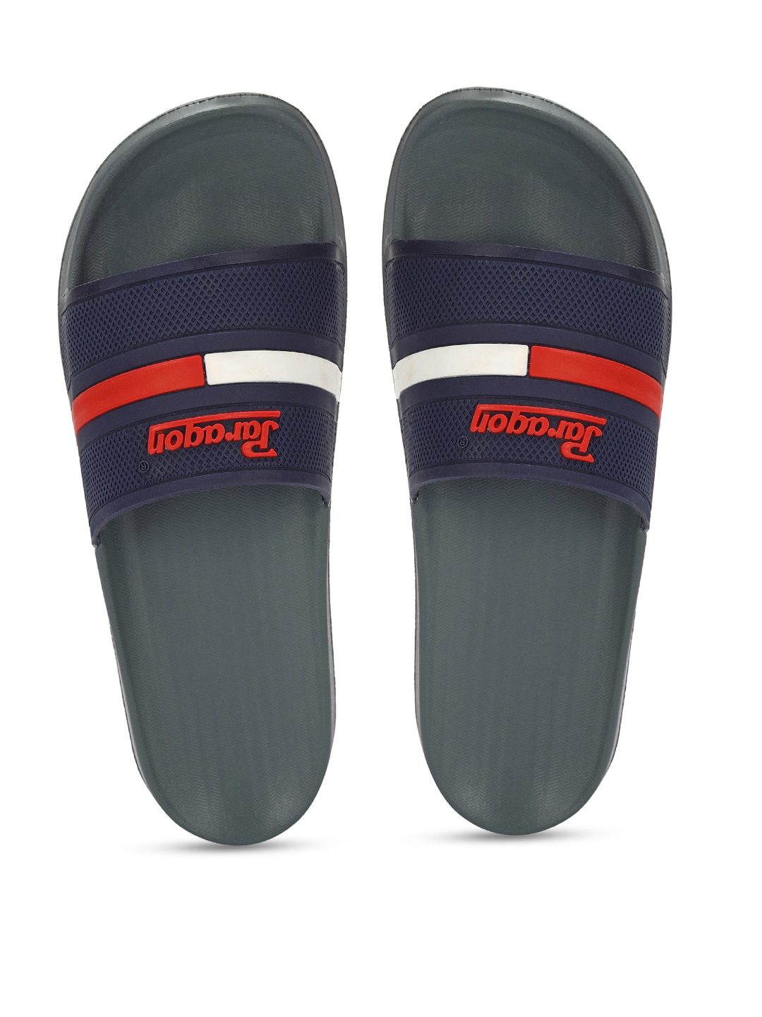 

Paragon Men Textured Lightweight Sliders, Navy blue