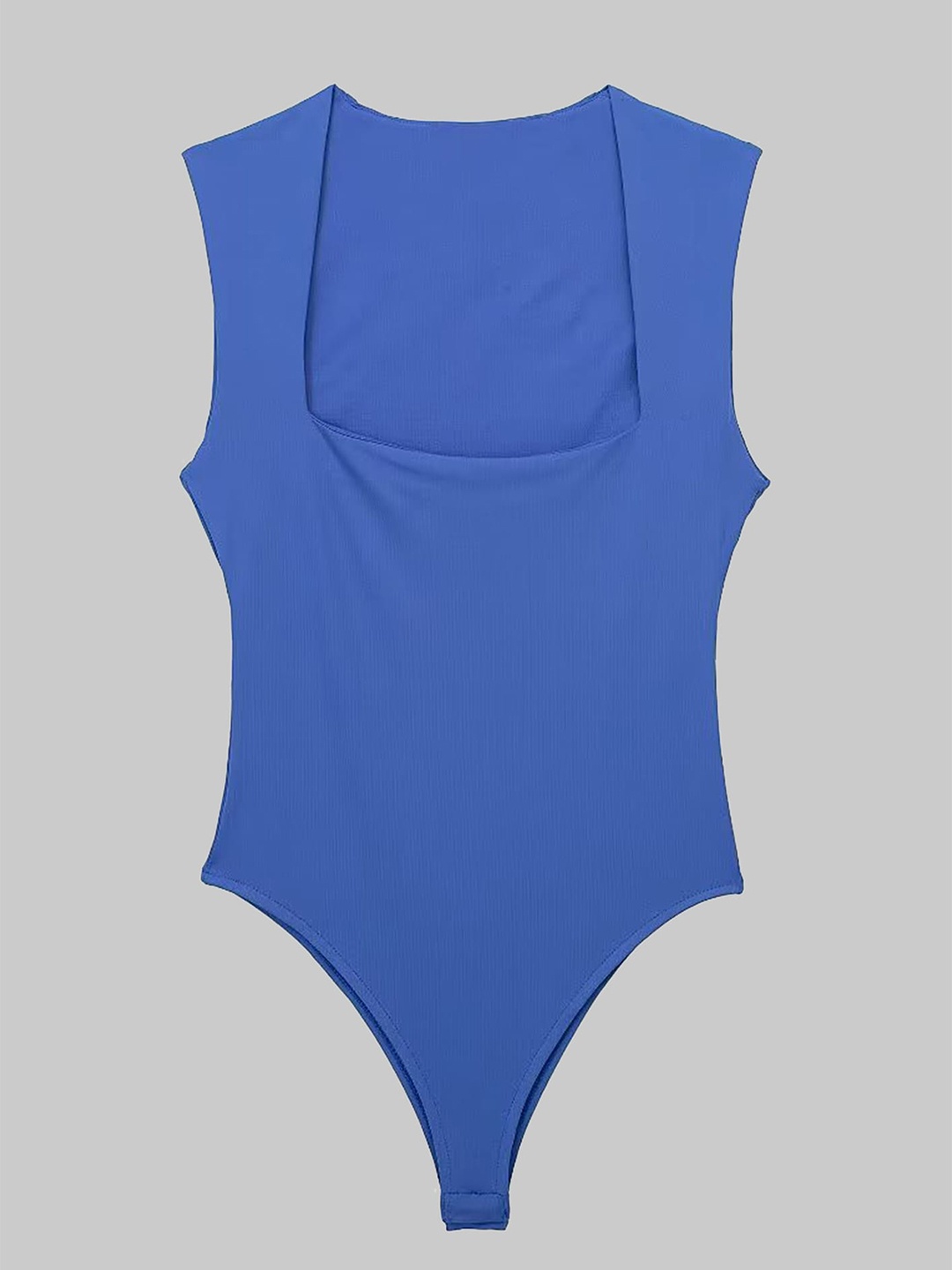 

LULU & SKY Square Neck Seamless Bodysuit, Blue