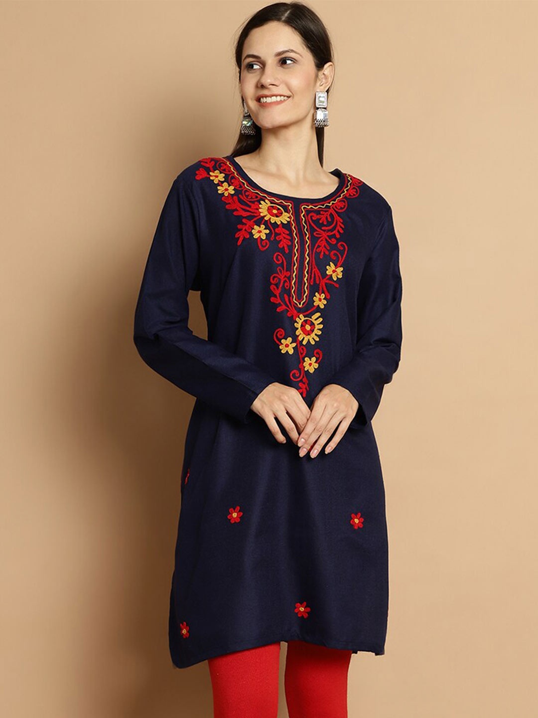 

Numalo Stylish Winter Wear Kurta, Blue