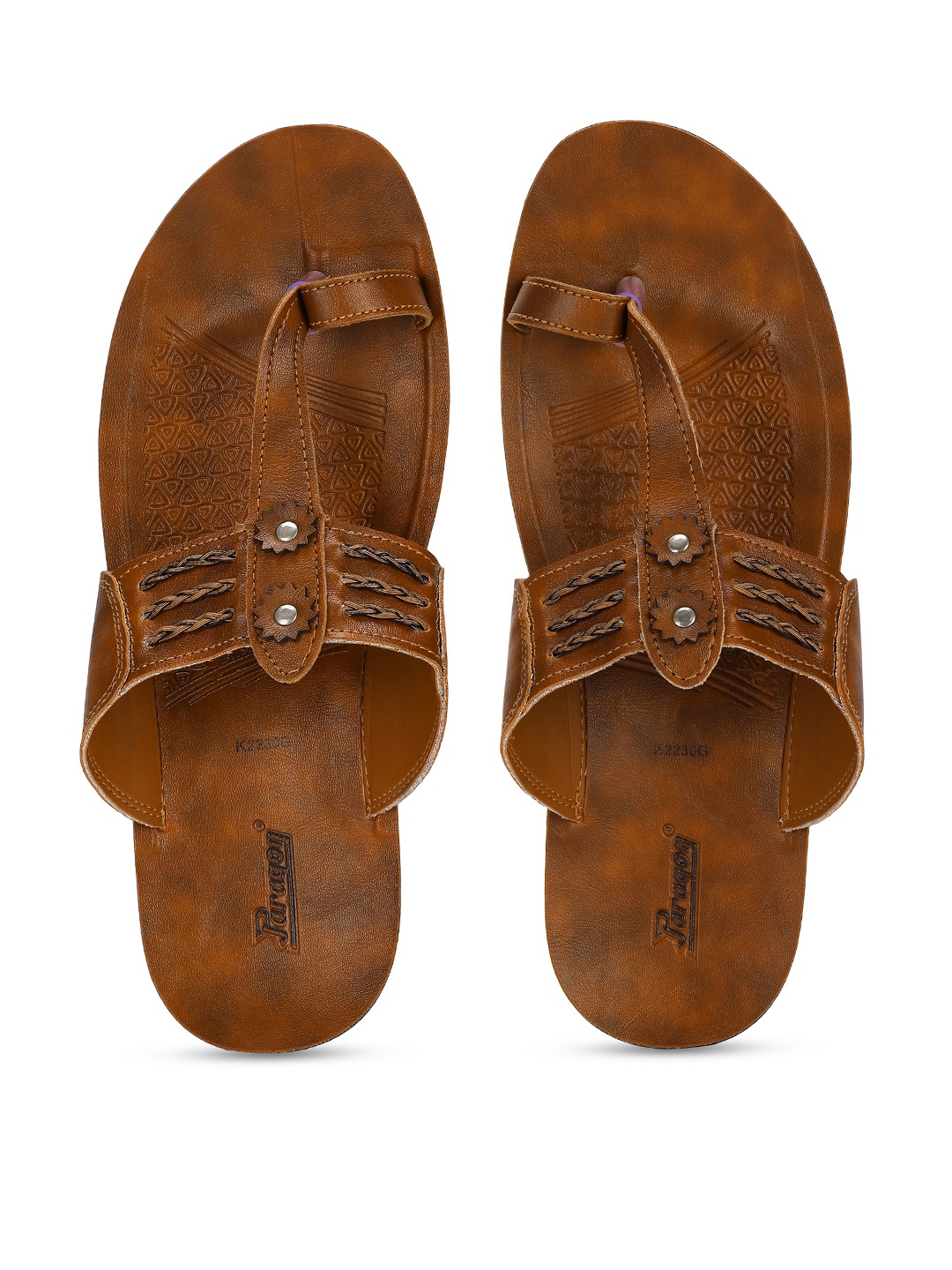 

Paragon Men Anti-Skid Sole & Sturdy Construction Ethnic Comfort Sandals, Brown