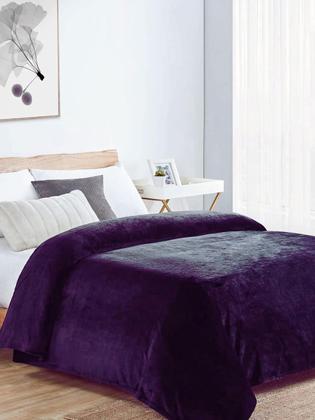 

Nivasam Purple AC Room 233 GSM Single Bed Blanket