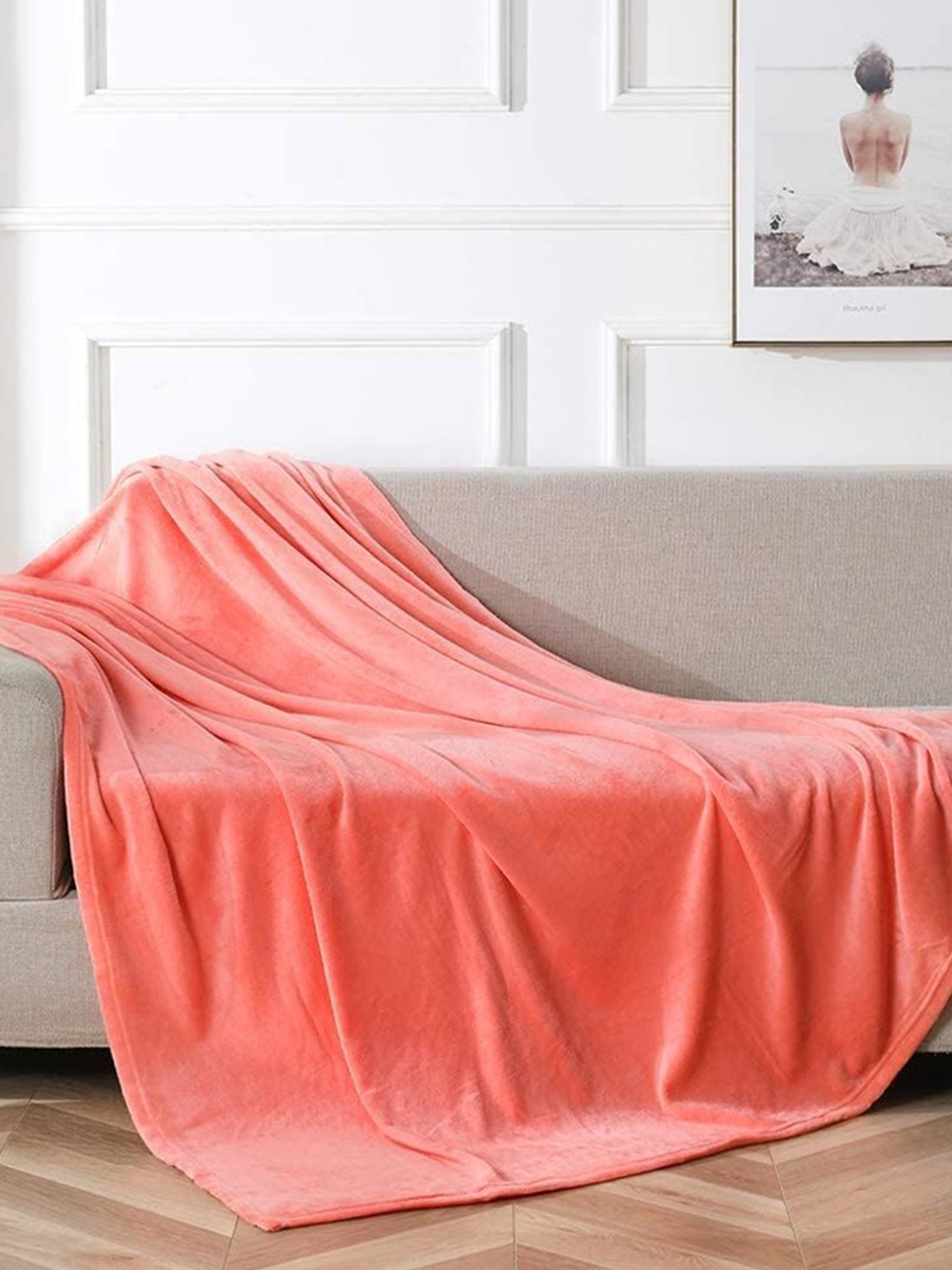 

Nivasam Plush Pink AC Room 233 GSM Single Bed Blanket