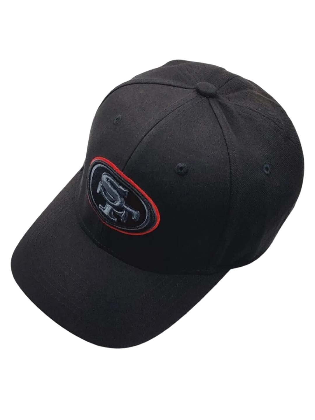 

Zacharias Men Embroidered Sports Team Stretch Fit Cotton Baseball Cap, Black
