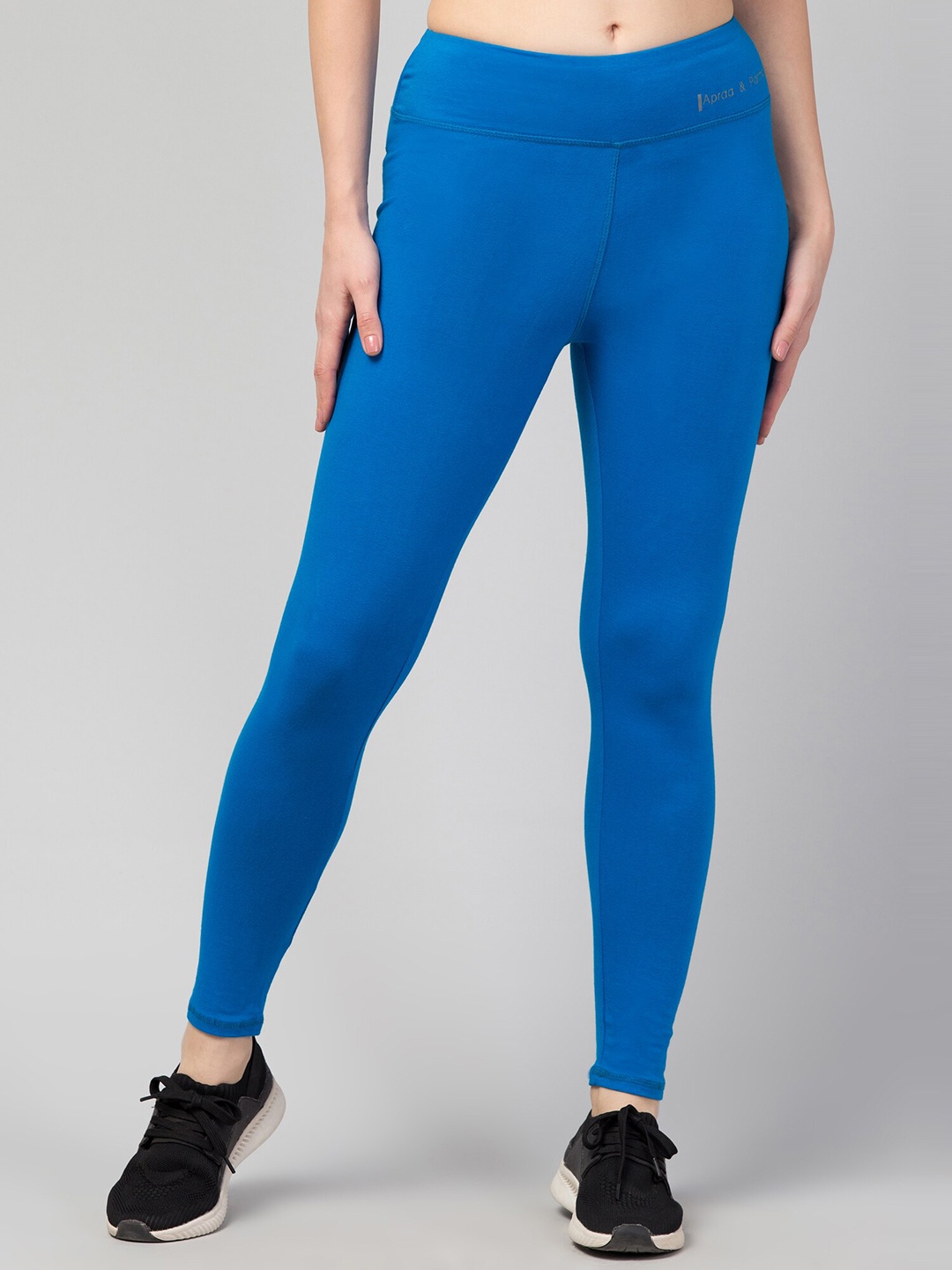 

Apraa & Parma Women Slim-Fit Ankle-Length Tights, Blue
