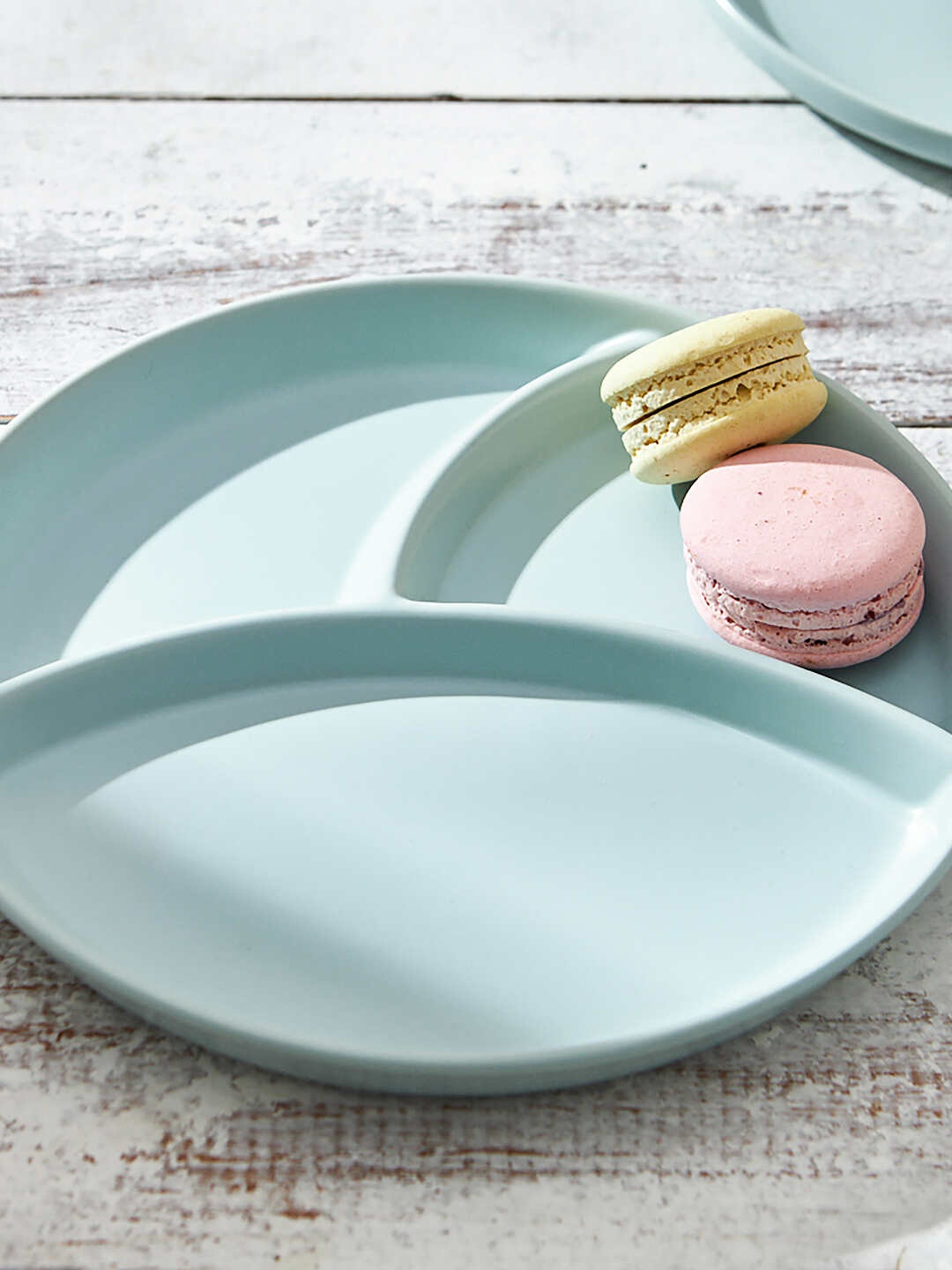 

Chumbak Spiros Classic Section Teal Green Porcelain Food Platter