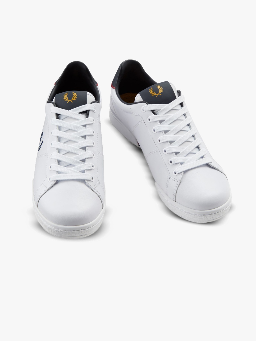 

Fred Perry Men Lace-Up Leather Tennis Shoes, White