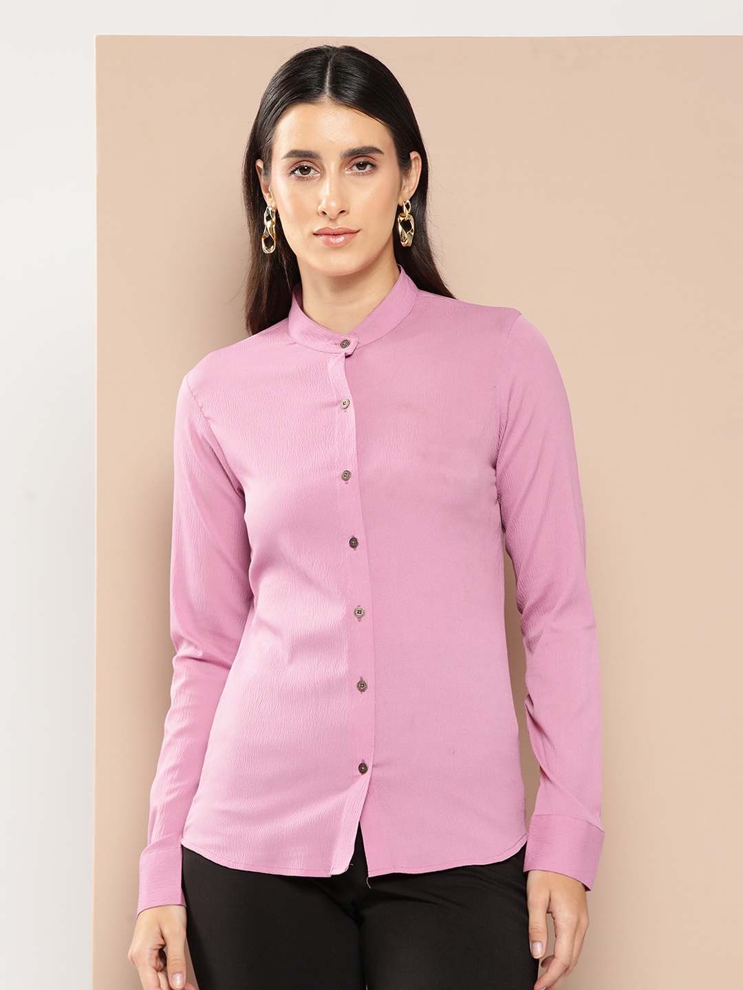 

Chemistry Standard Opaque Formal Shirt, Pink