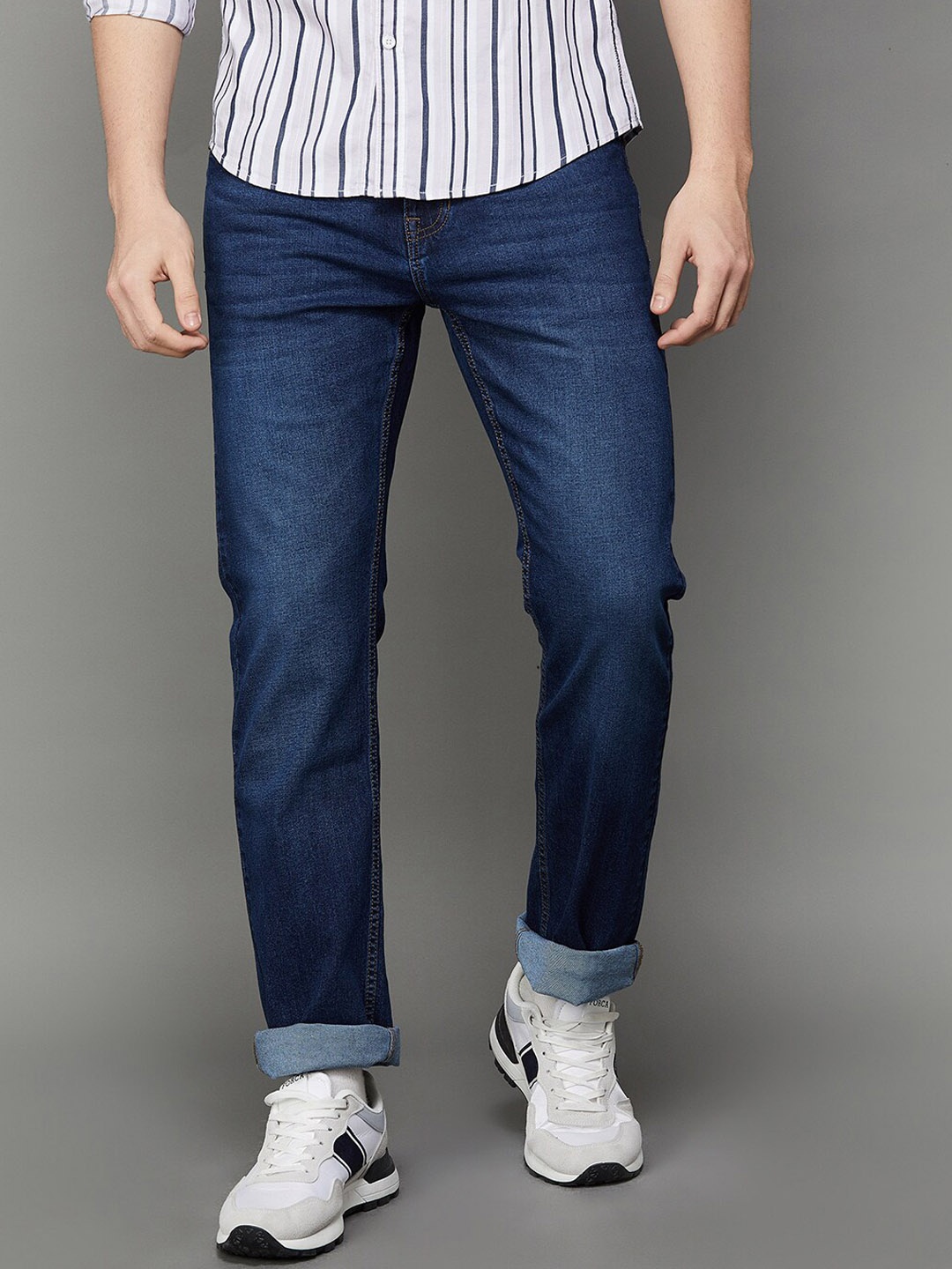 

Fame Forever by Lifestyle Men Mid-Rise Light Fade Stretchable Jeans, Blue