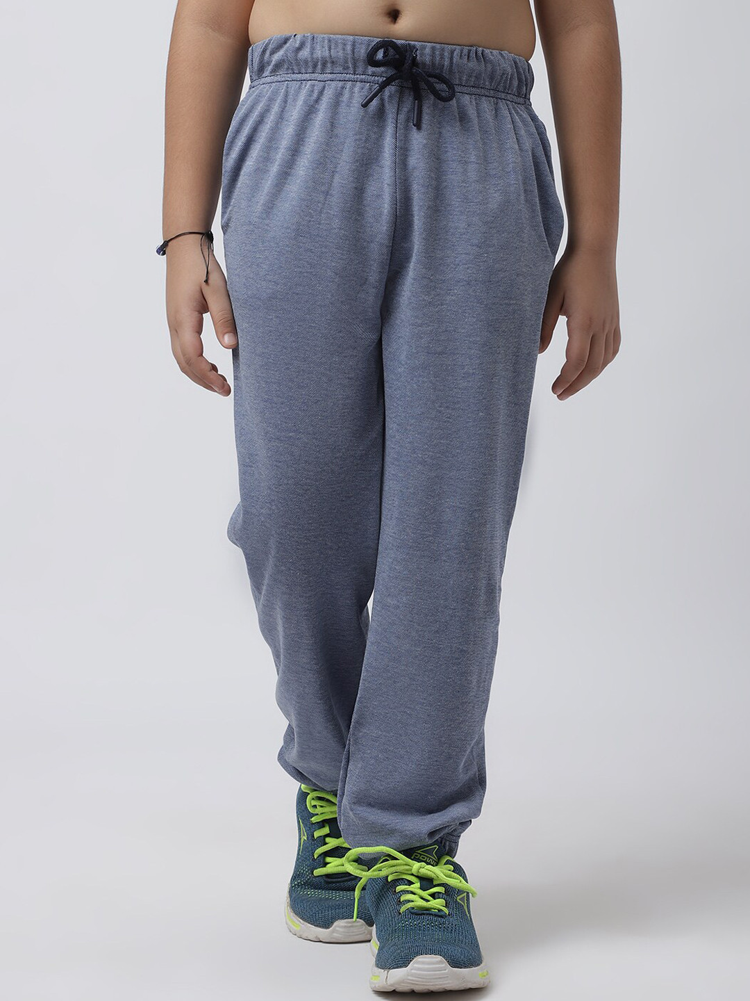 

Rute Boys Mid-Rise Cotton Joggers, Grey