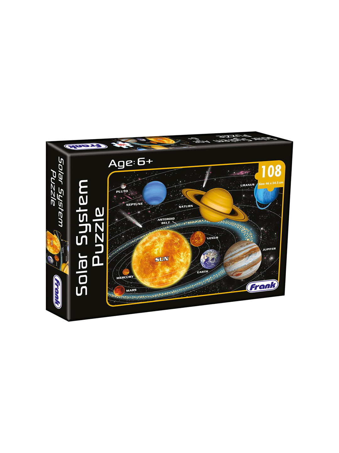 

Frank Kids 108 Pieces Solar System Puzzle Toys, Black