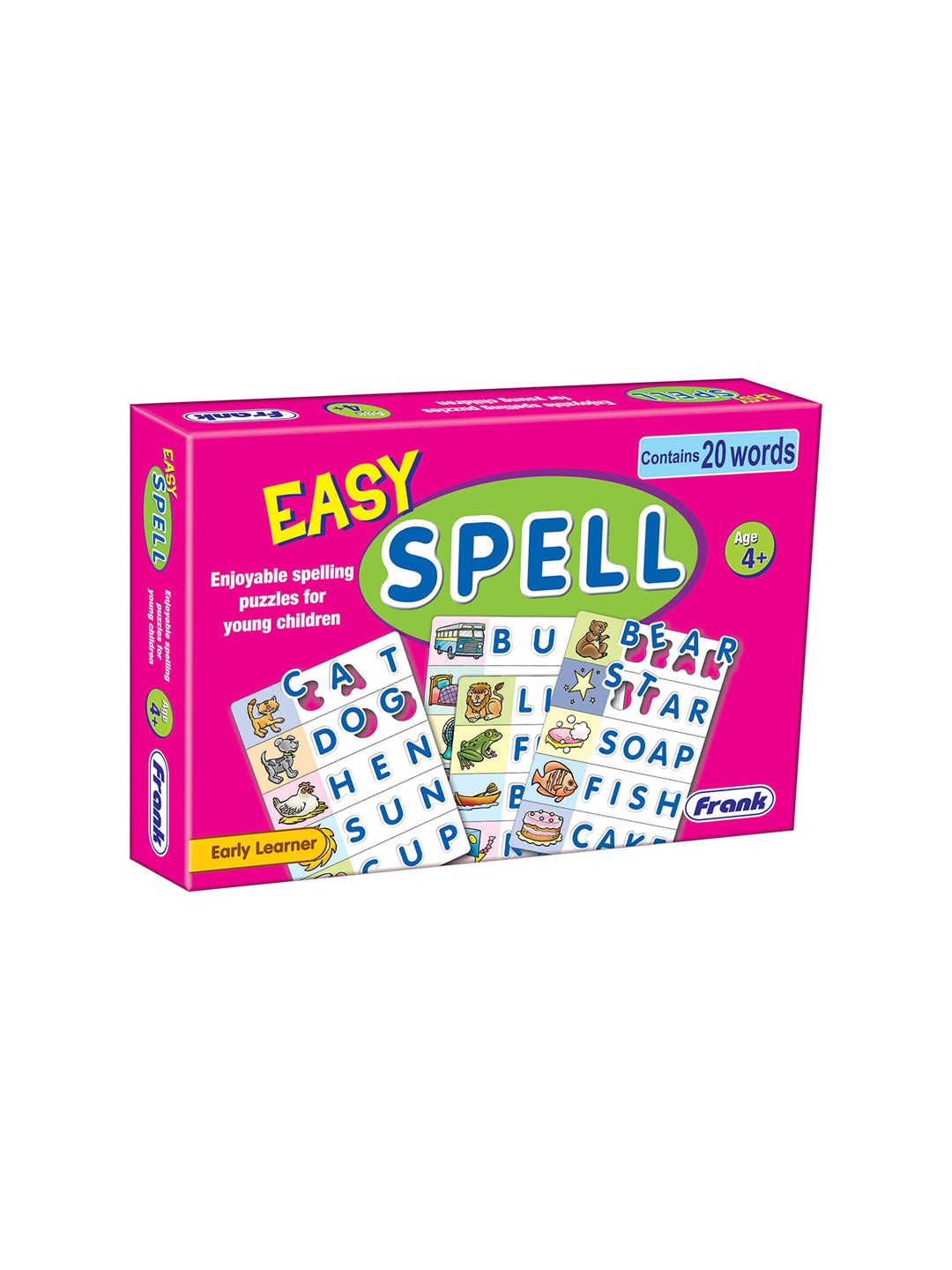 

Frank Kids 20 Words Easy Spelling Puzzle Toys, White