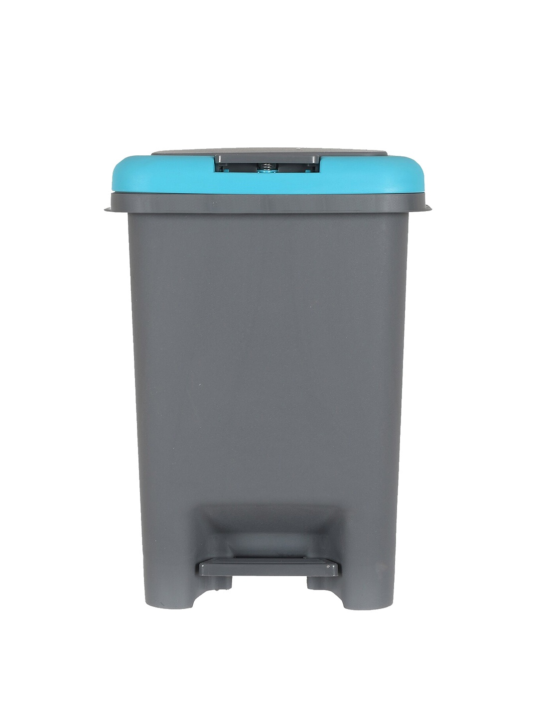 

Kuber Industries Grey & Blue Pedal Dustbins 6.5 L