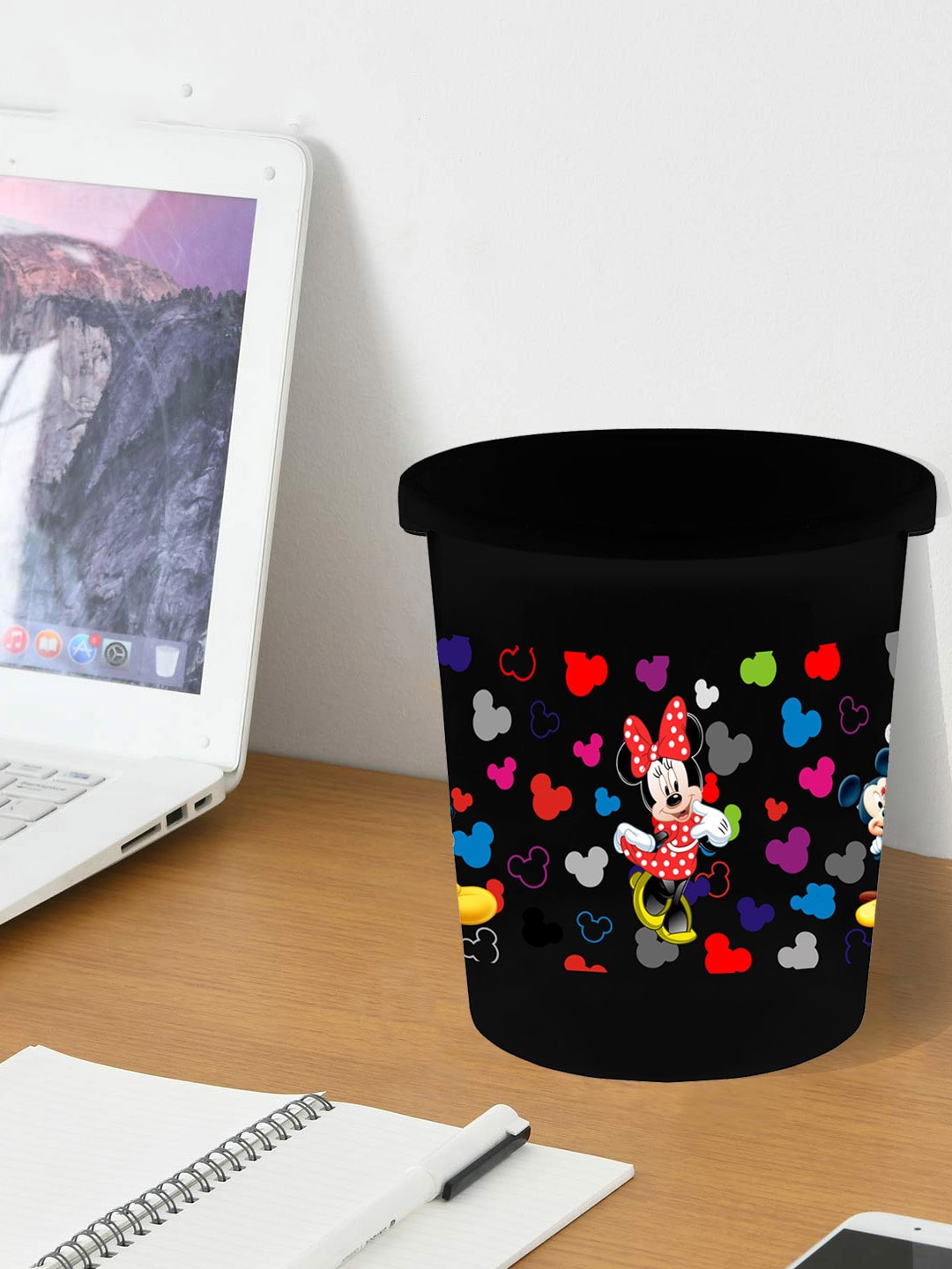 

Kuber Industries Black & Red Printed Open Dustbins - 5 L
