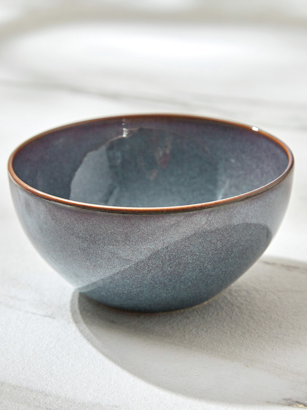 

Home Centre Capiz Grigio Grey Serving Bowl 340ml