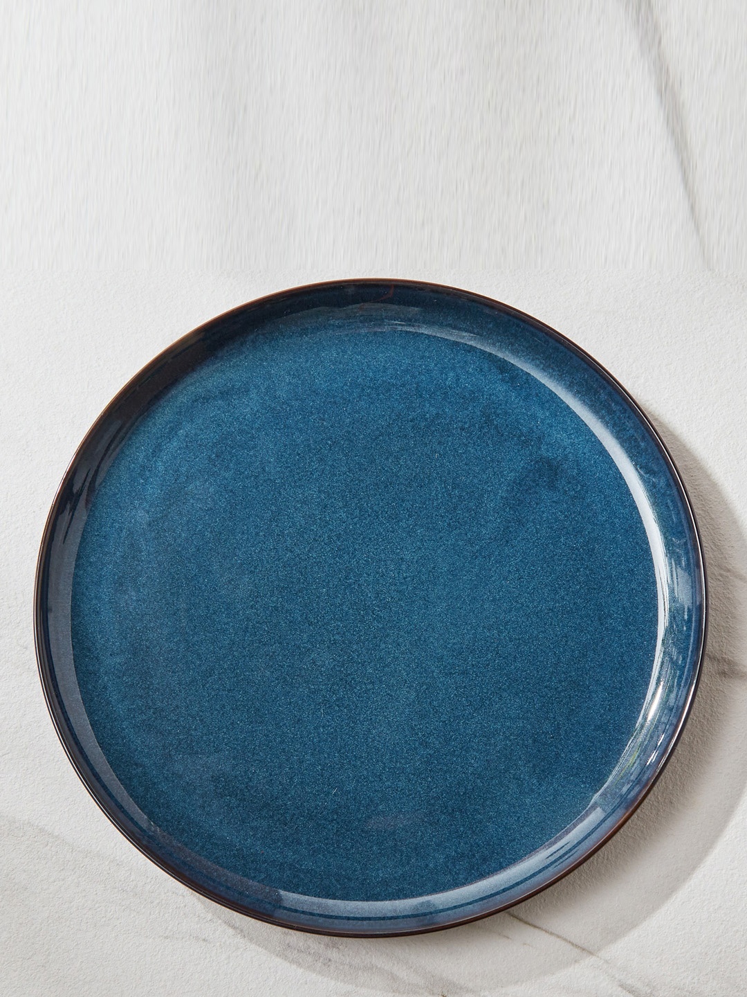 

Home Centre Capiz Indi Blue Porcelain Dinner Plate
