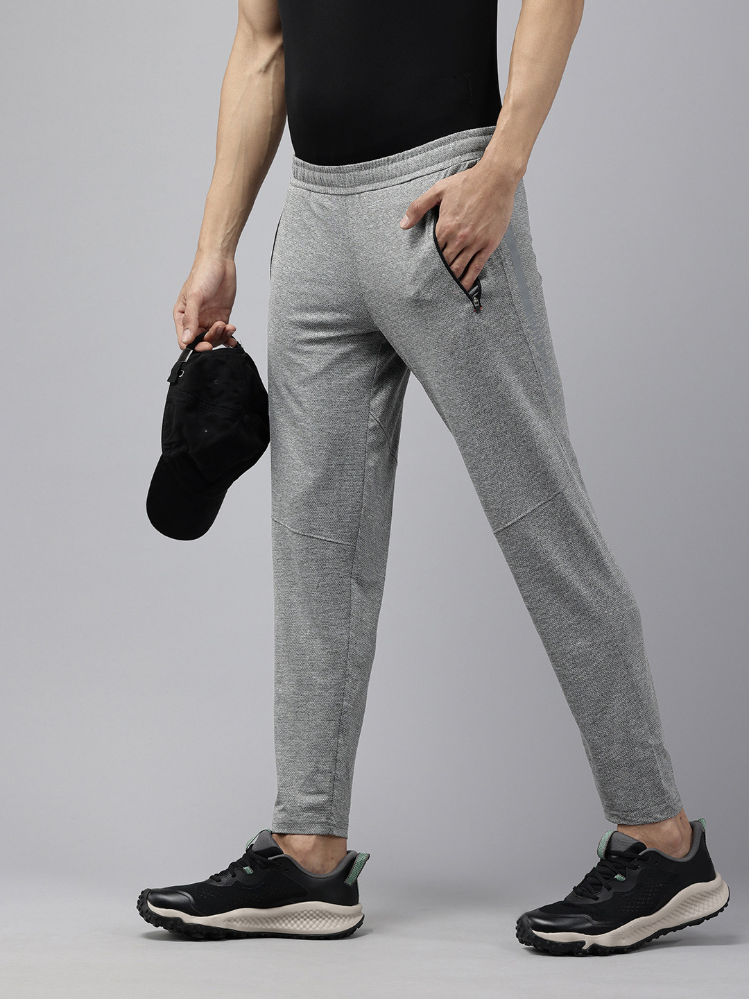 

Wildcraft Men Textured Outdoor Track Pants, Grey