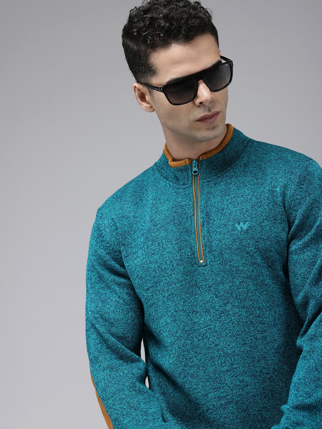 

Wildcraft Mock Collar Pullover, Teal
