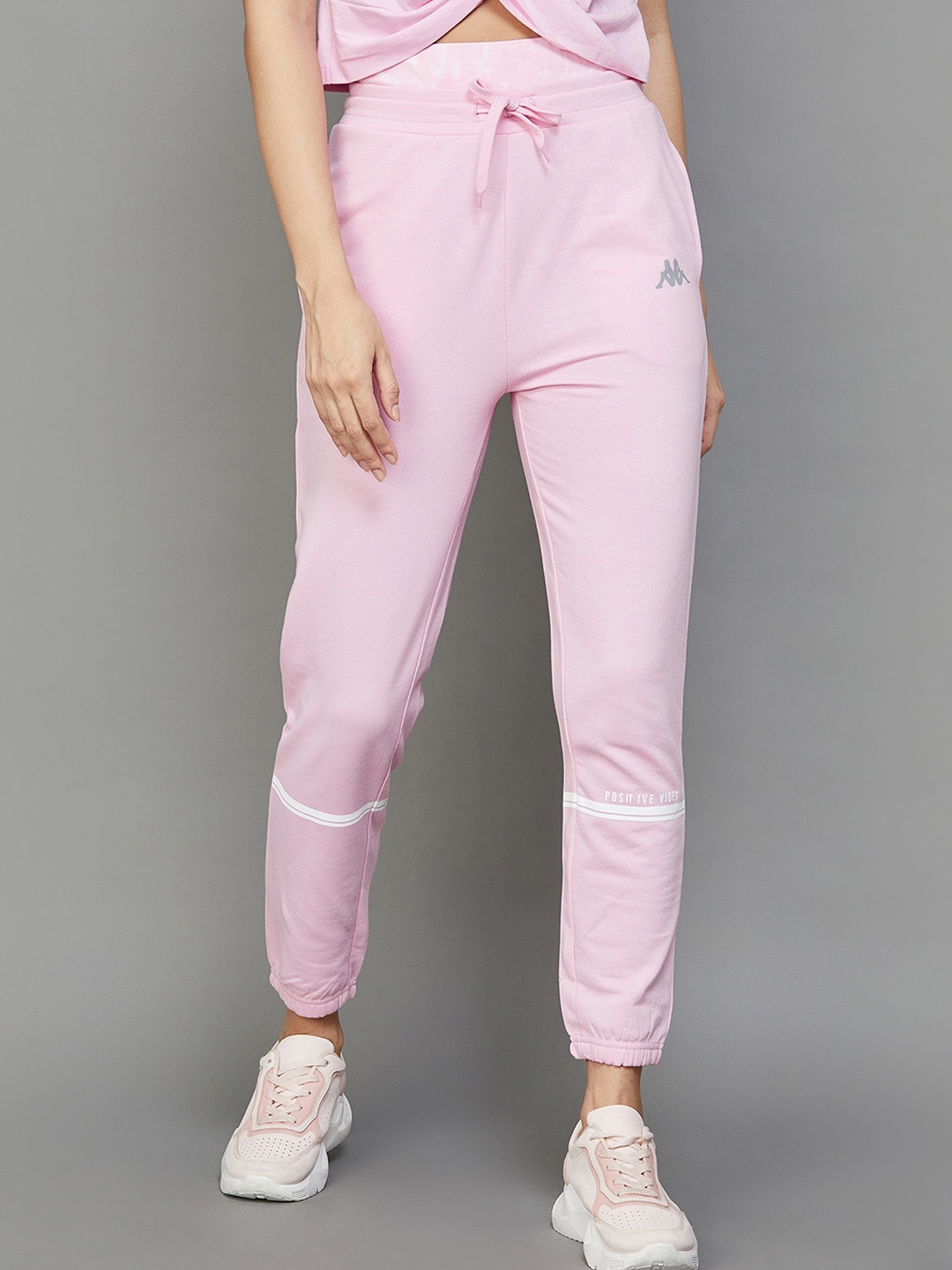 

Kappa Women Cotton Joggers, Pink