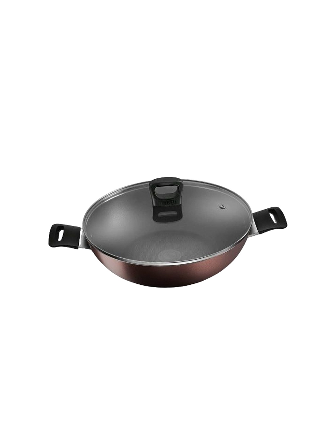 

Tefal Day By Day Black & Red Non-Stick Induction Base Kadhai With Lid