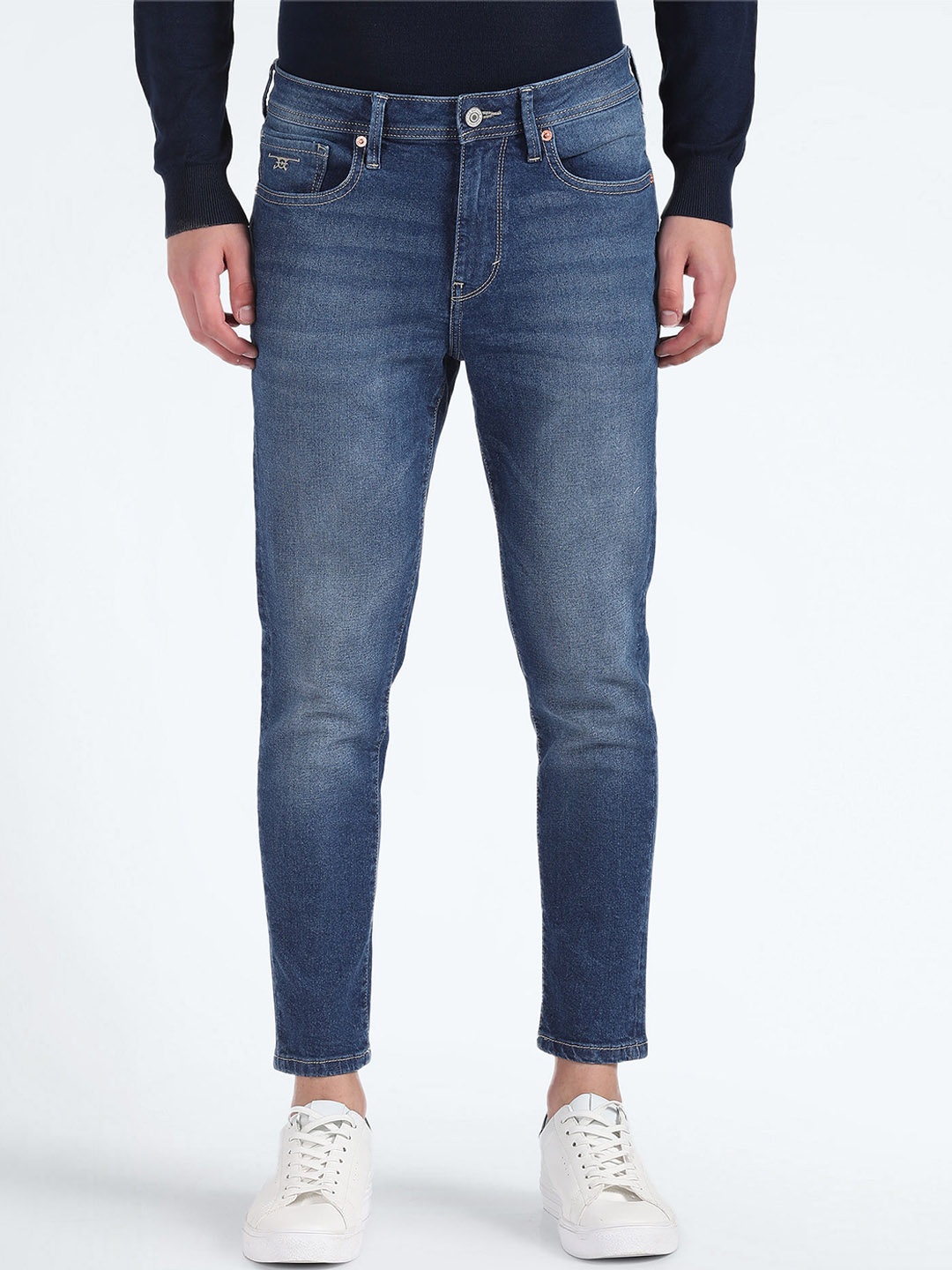

Flying Machine Men Skinny Fit Light Clean Look Fade Stretchable Jeans, Blue