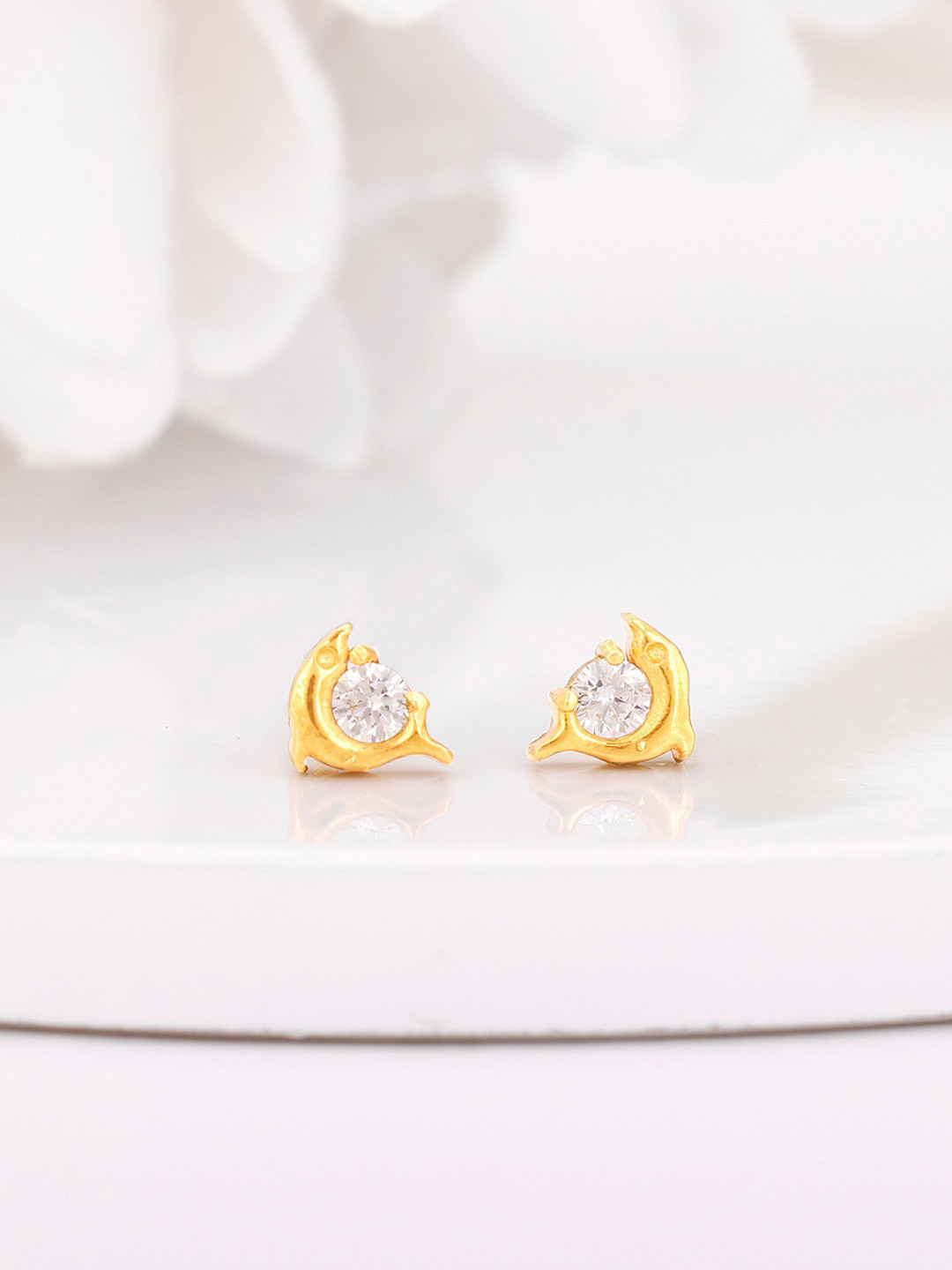 

GIVA 925 Sterling Silver Gold-Plated Contemporary Studs Earrings