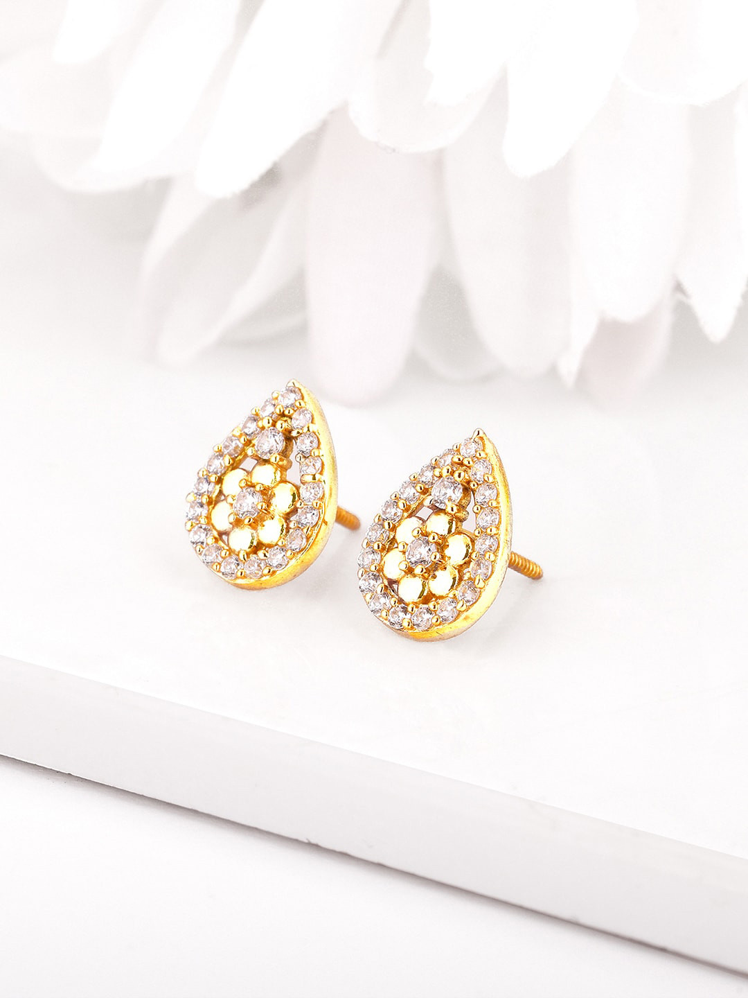 

GIVA 925 Sterling Silver Gold-Plated Contemporary Studs Earrings