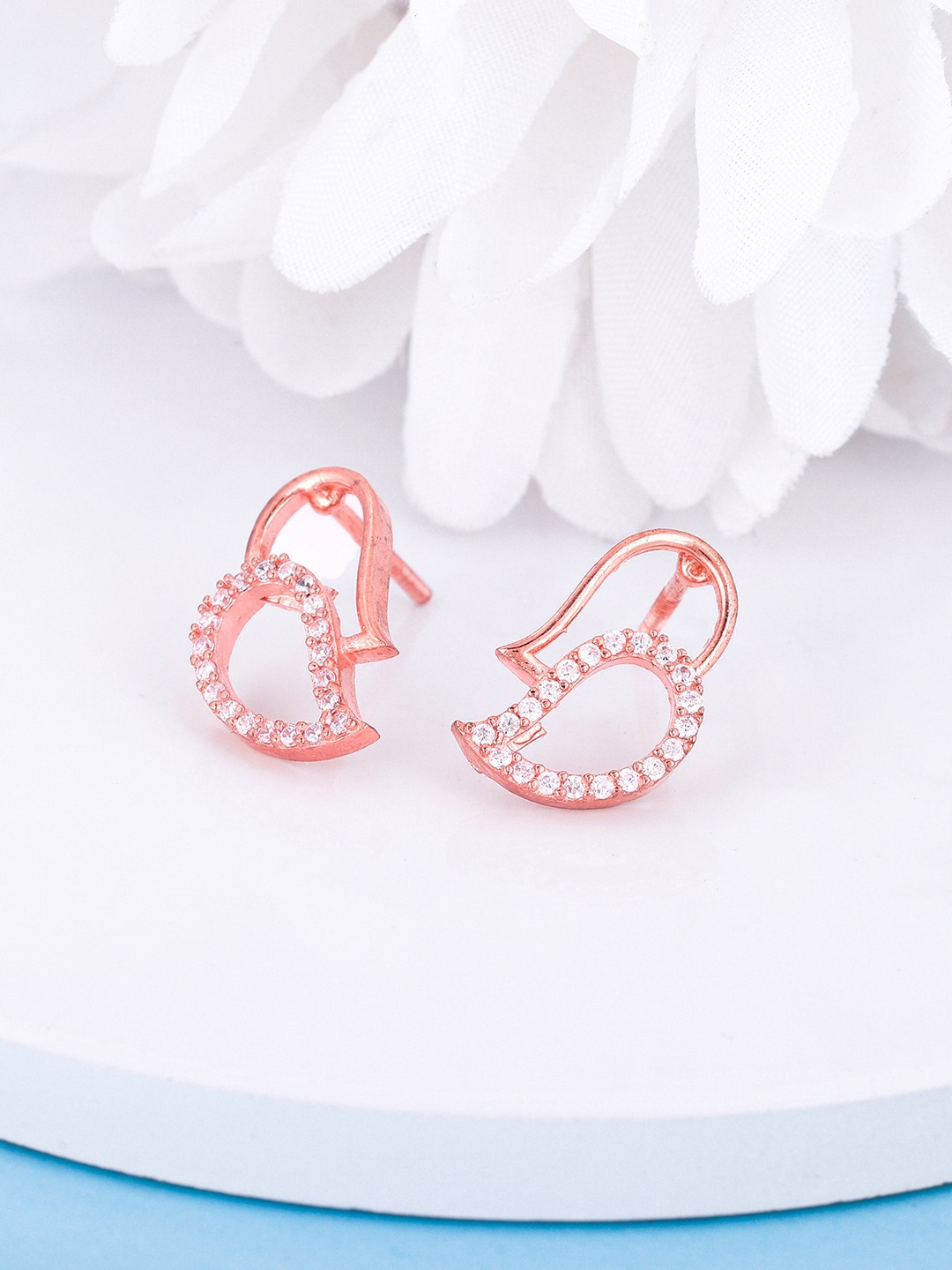 

GIVA Rose Gold Plated Sterling Silver Studs Earrings