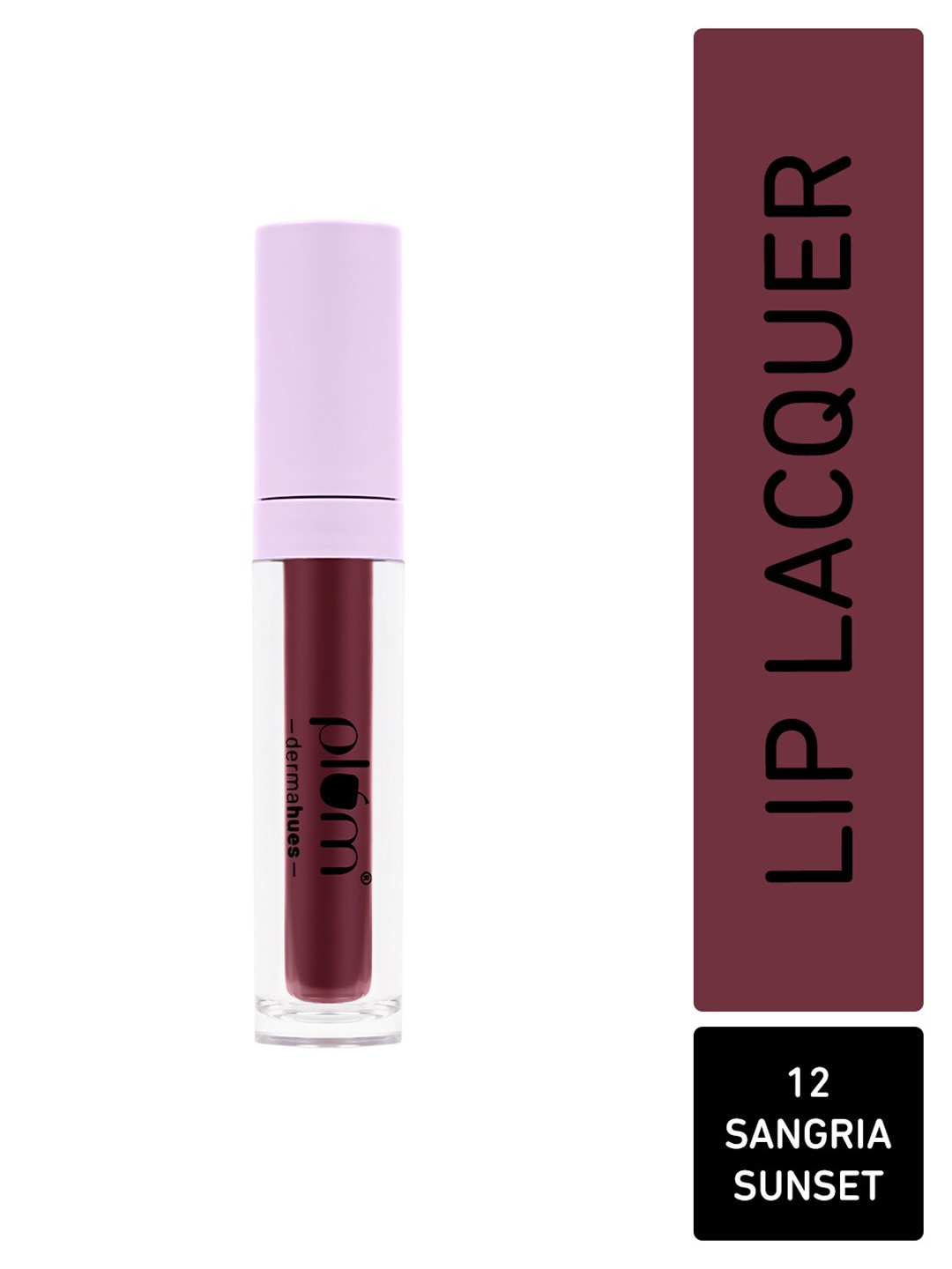 

Plum Glassy Glaze 3-In-1 Velvety Smooth Lip Lacquer with Jojoba 4.5ml - Sangria Sunset 12, Maroon