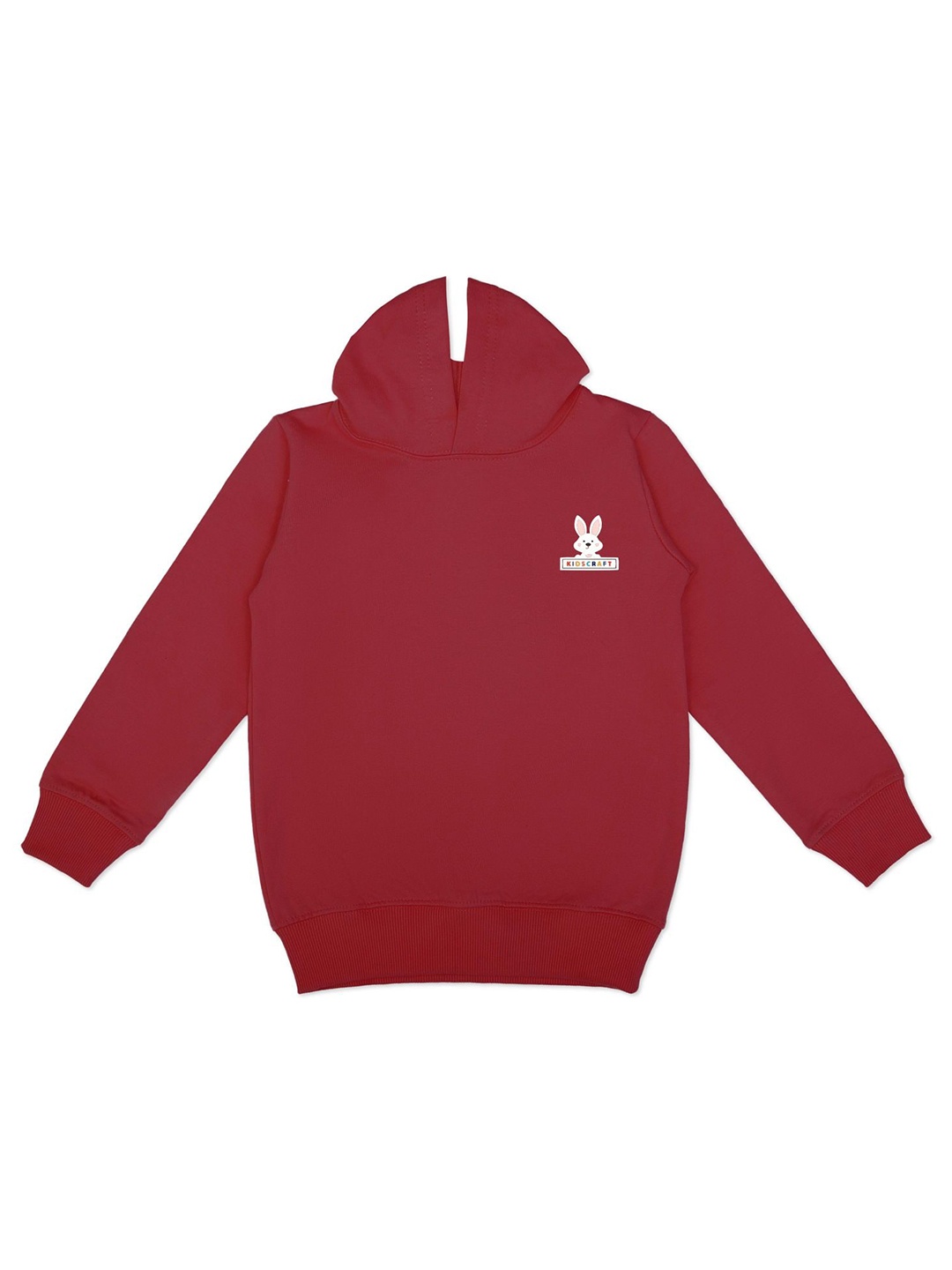

KIDSCRAFT Boys Hooded Long Sleeves Fleece Sweatshirt, Maroon