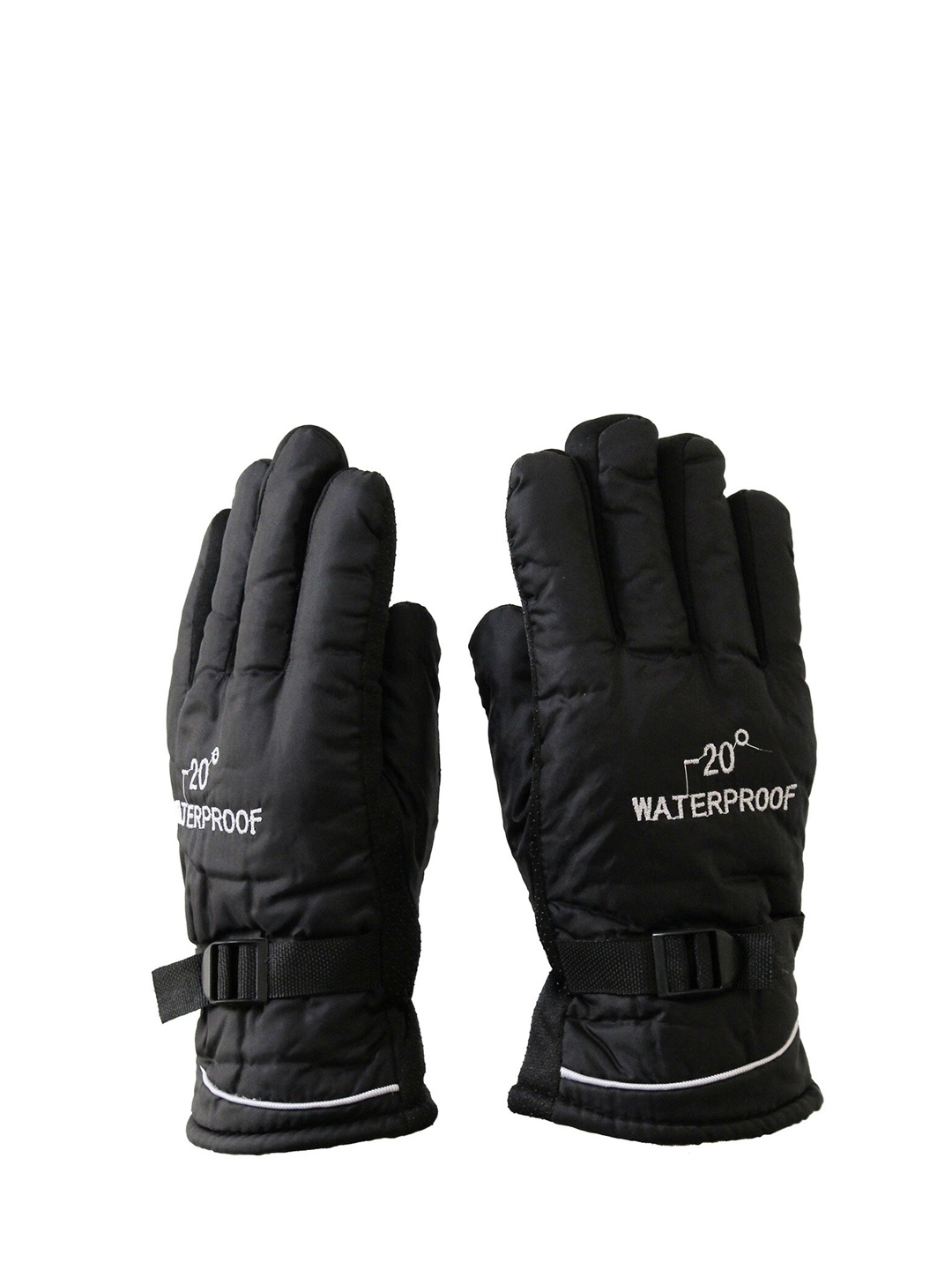 

Alexvyan Men Synthetic Warm Protective Gloves, Black