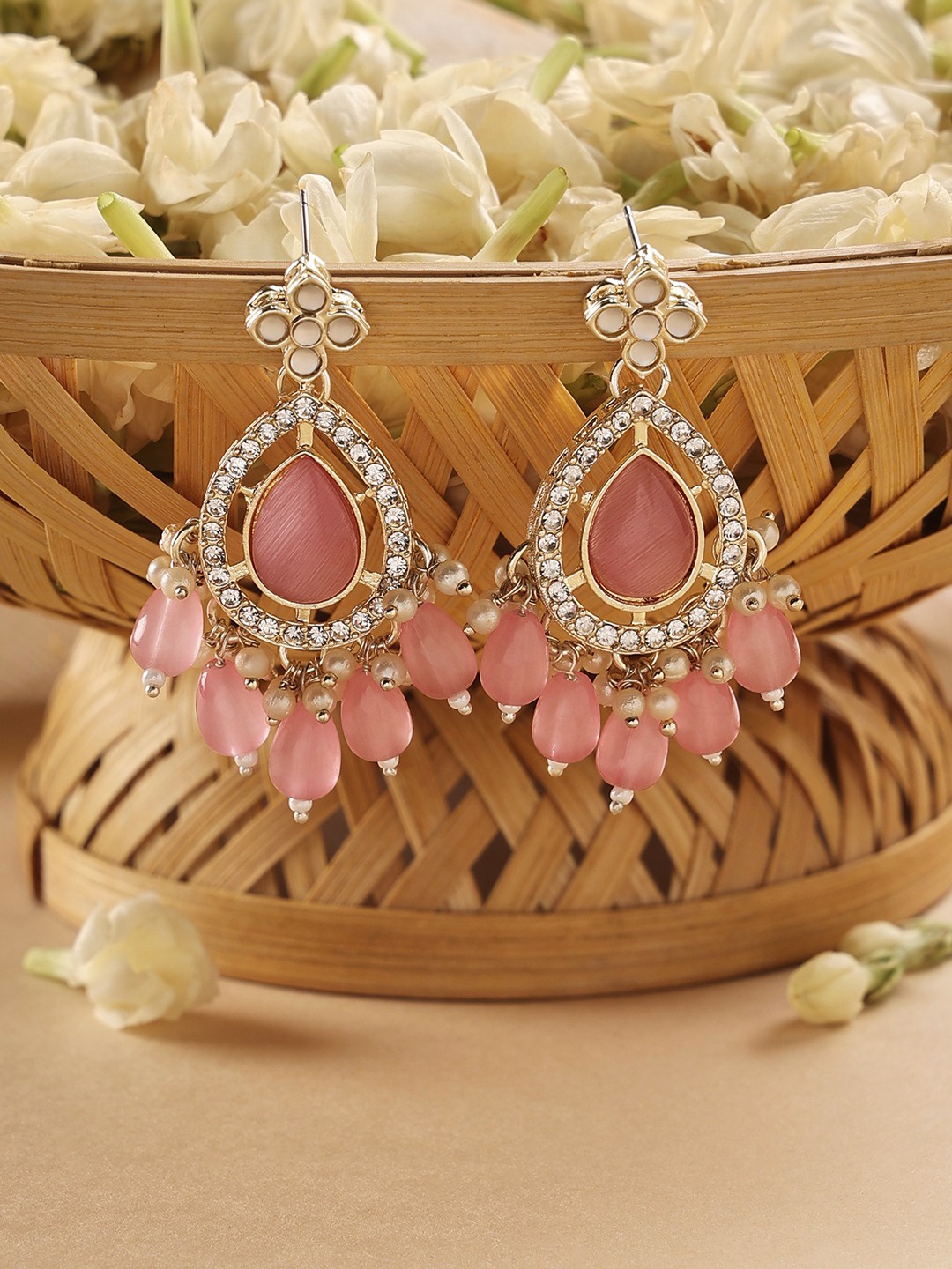 

Zaveri Pearls Gold Plated Drop Earrings