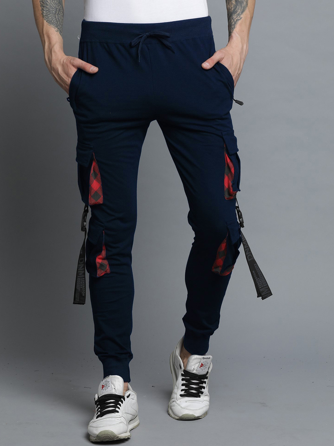 

Maniac Men Cotton Comfortable Joggers, Blue