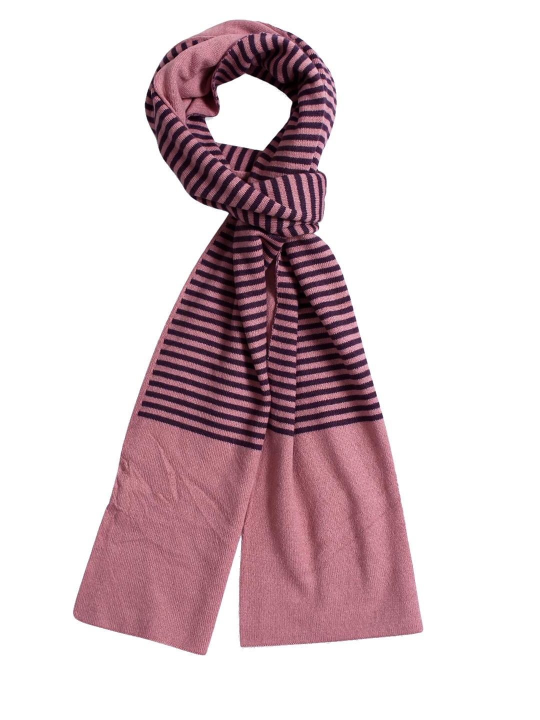 

Zacharias Striped Winter Muffler, Pink