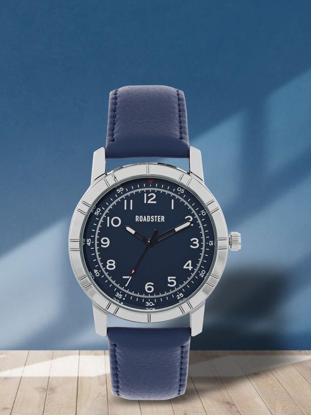 

Roadster Men Printed Dial & Leather Strap Analogue Watch RD_SS23_8B, Blue