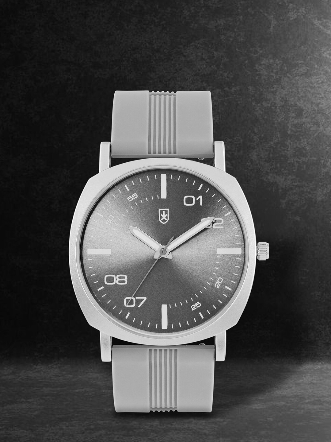 

Roadster Men Printed Dial & Silicon Strap Analogue Watch RD_SS23_9C, Grey