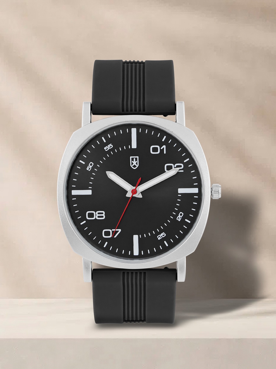 

Roadster Men Printed Dial & Silicon Strap Analogue Watch RD_SS23_9B, Black