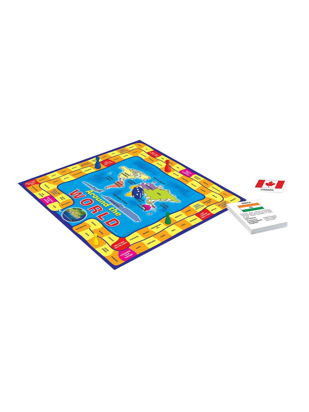 

Frank Kids Around The World Quiz Based Board Game, Blue