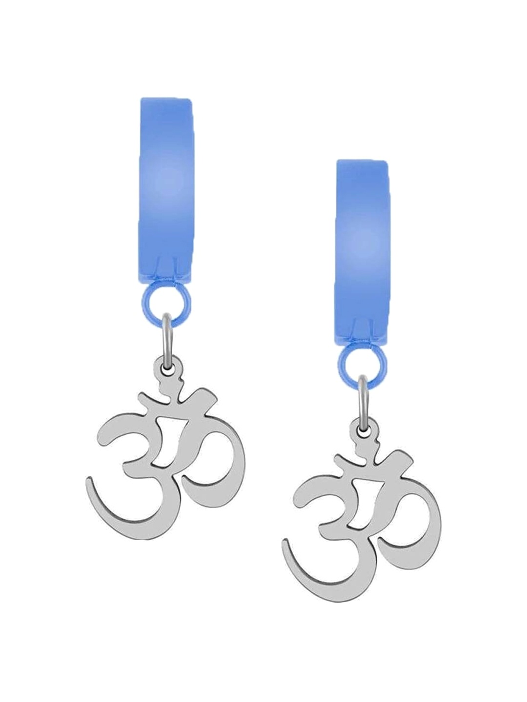 

VIEN Circular Hoop Earrings, Blue