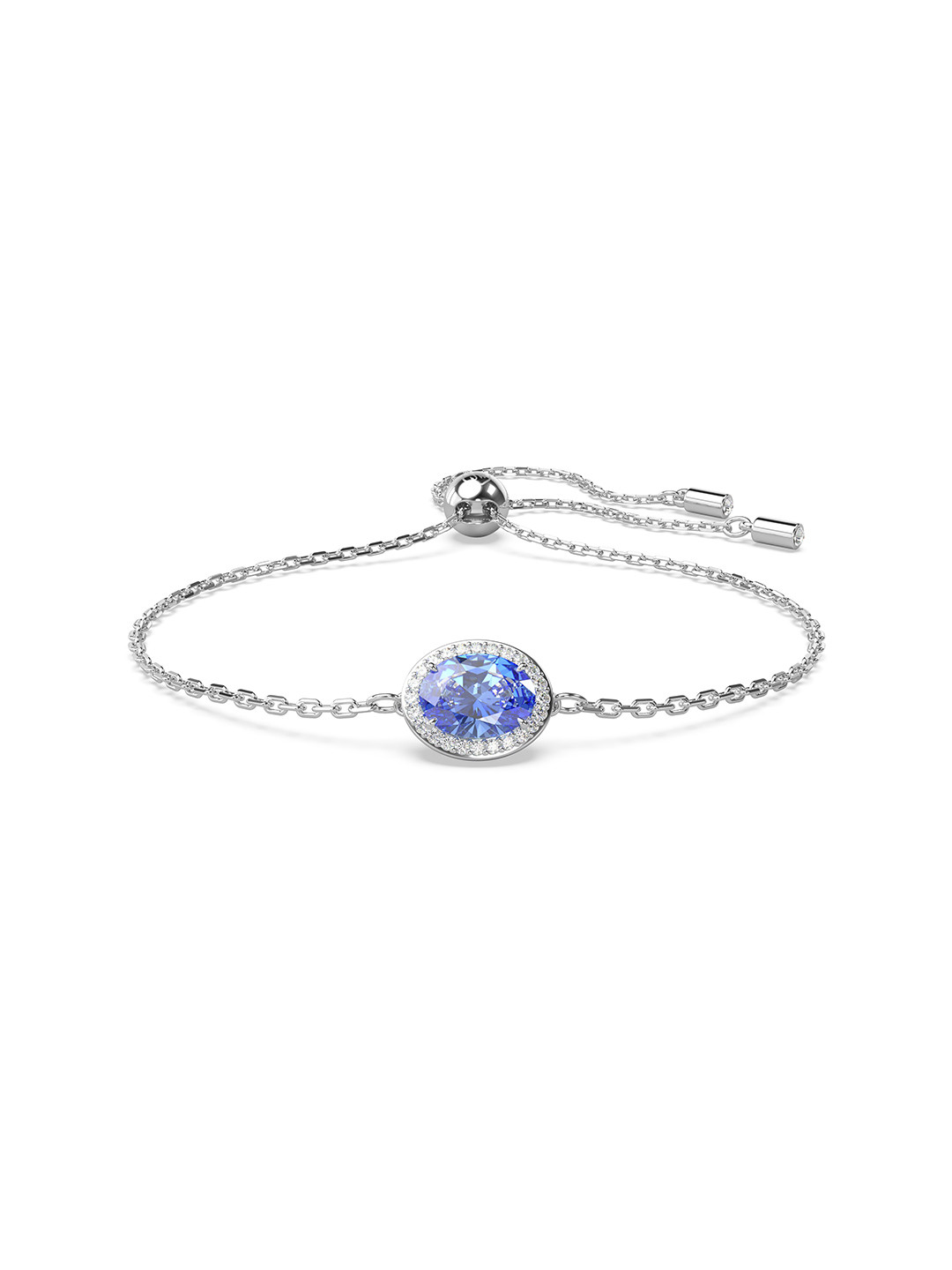 

SWAROVSKI Rhodium-Plated Oval Cut Una Bracelet, Silver