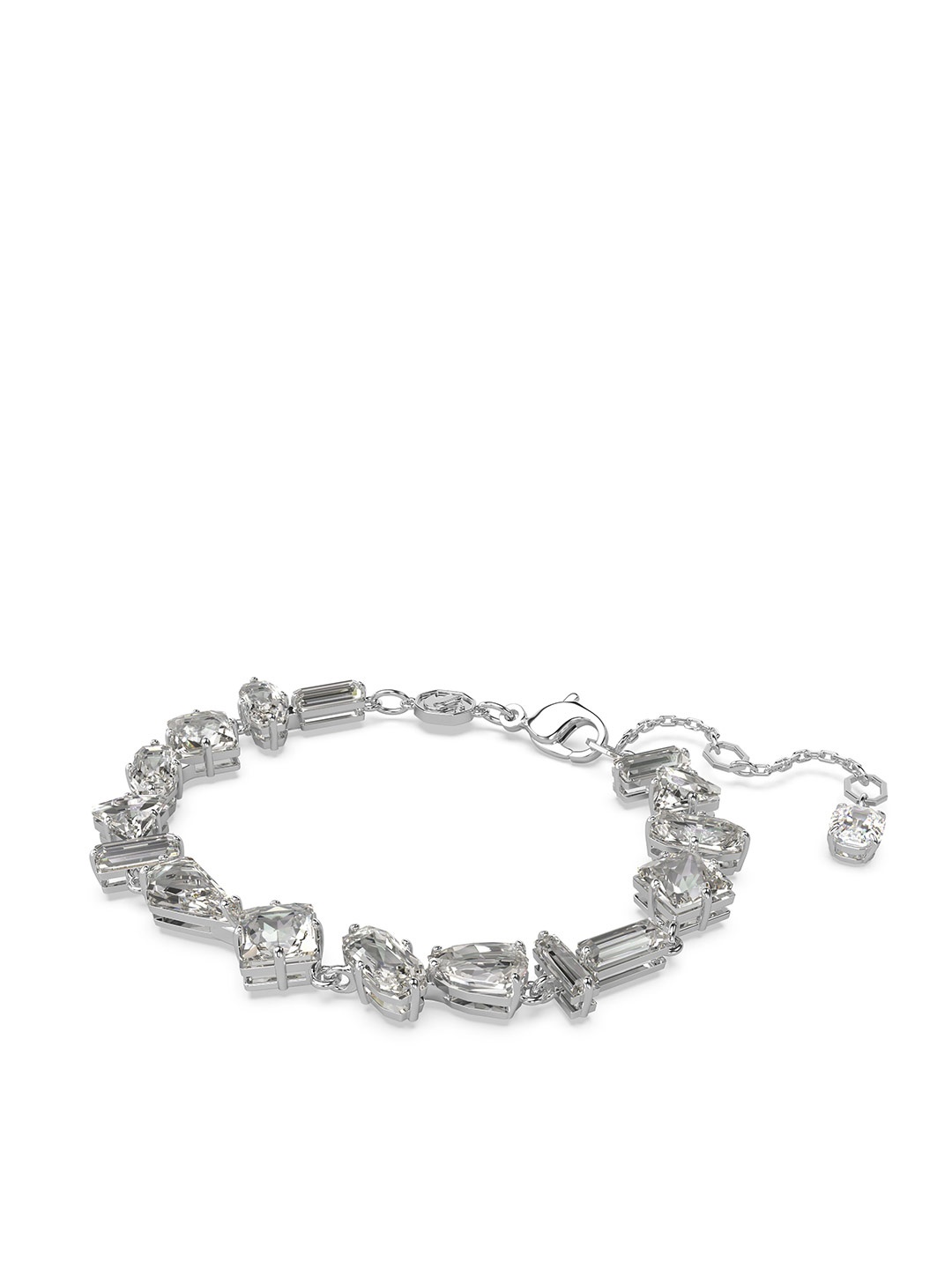 

SWAROVSKI Rhodium-Plated Crystals-Studded Wraparound Bracelet, Silver