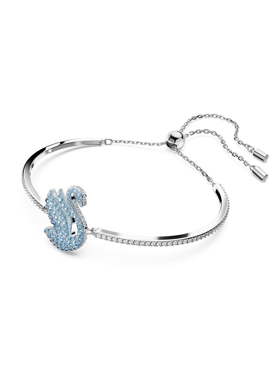 

SWAROVSKI Rhodium-Plated Crystals Studded Charm Bracelet, Silver