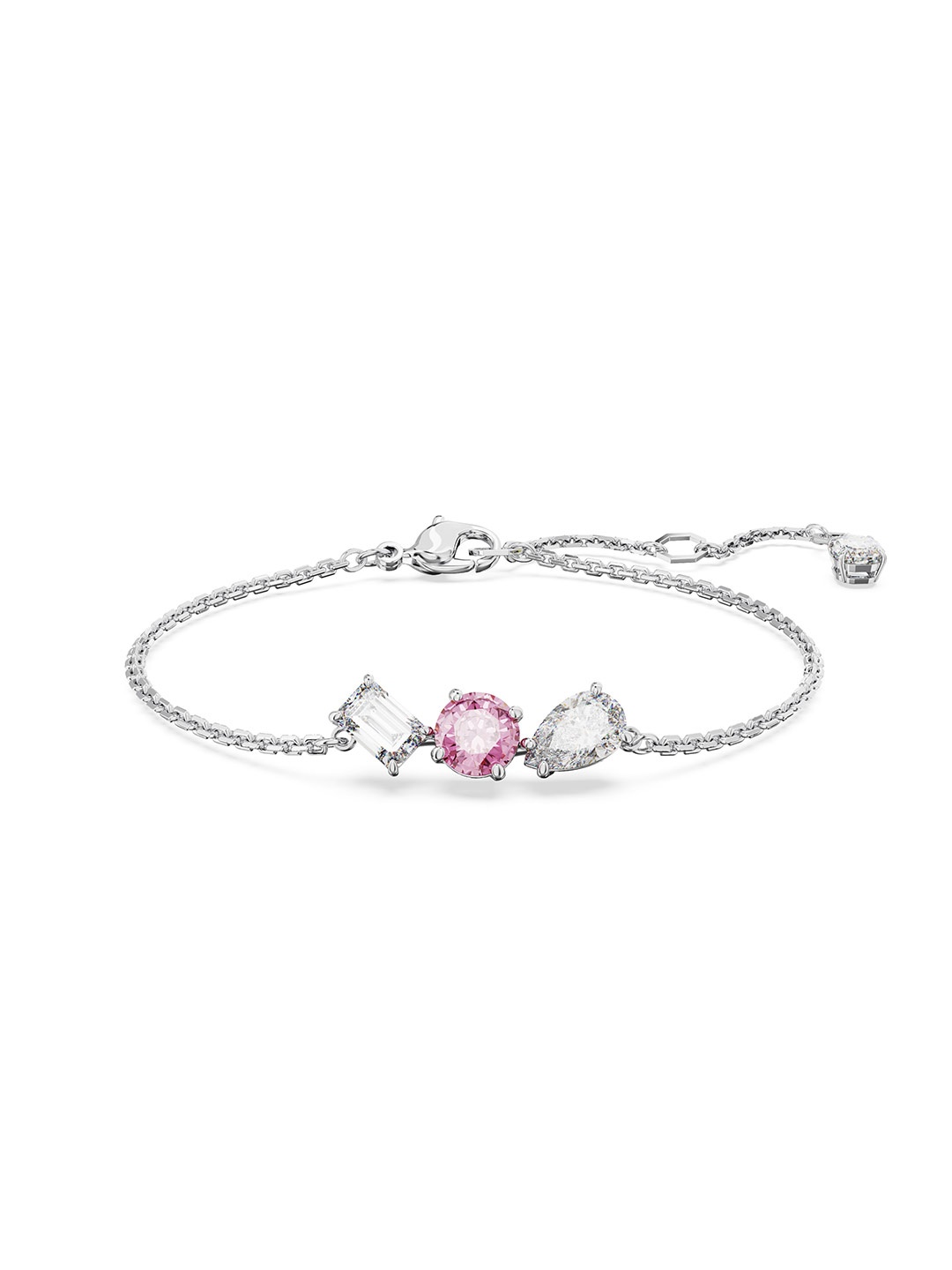 

SWAROVSKI Rhodium-Plated Crystals-Studded Charm Bracelet, Silver