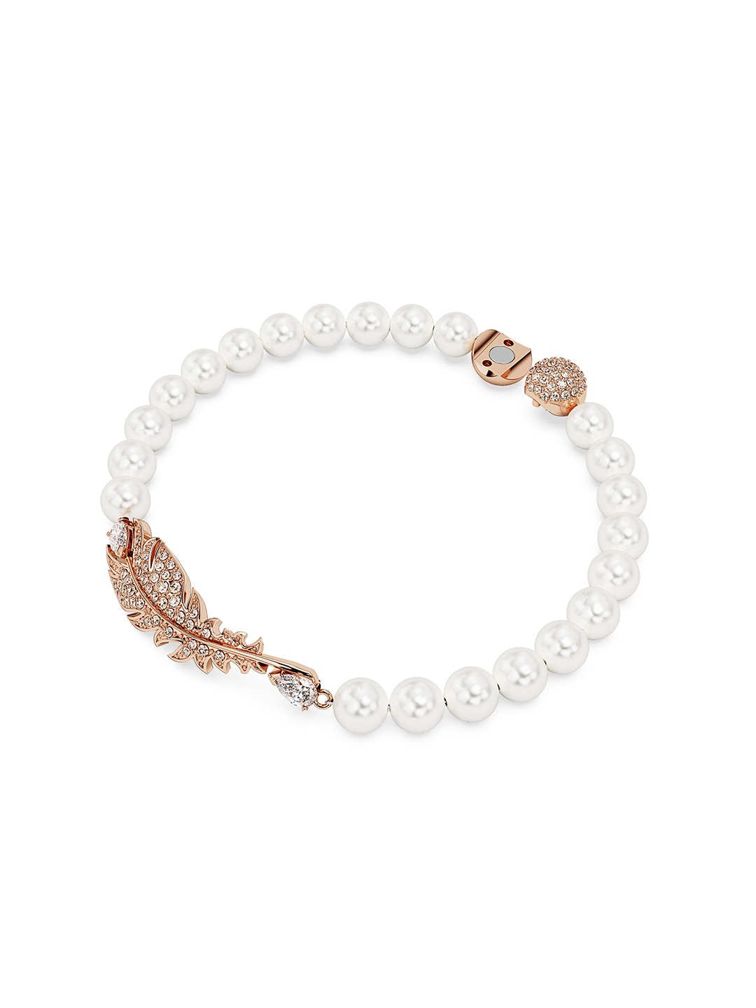 

SWAROVSKI Rose Gold-Plated Crystals Studded Wraparound Bracelet