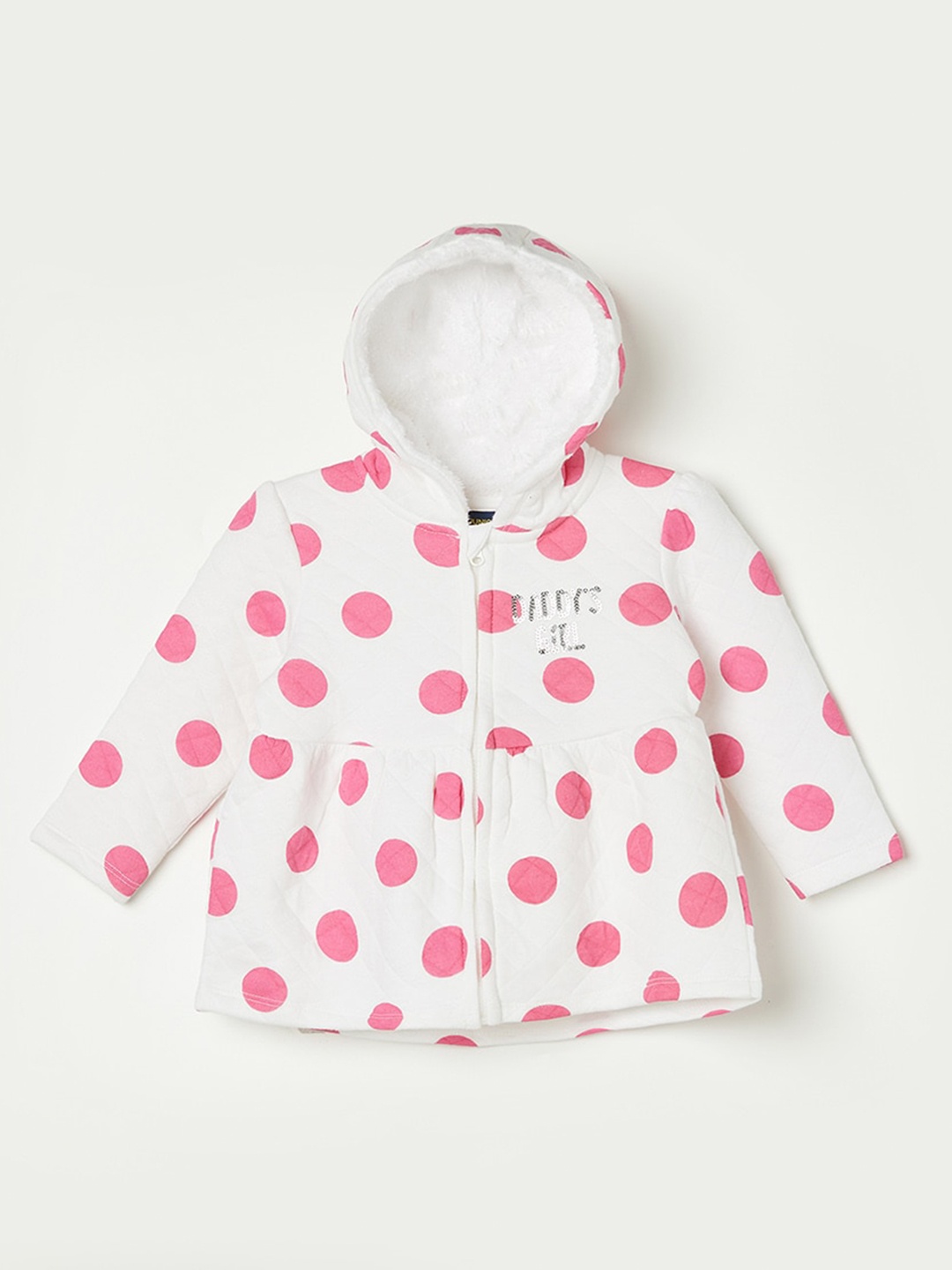 

Juniors by Lifestyle Girls Geometric Printed Hooded Long Sleeve Cotton Sweatshirt, White