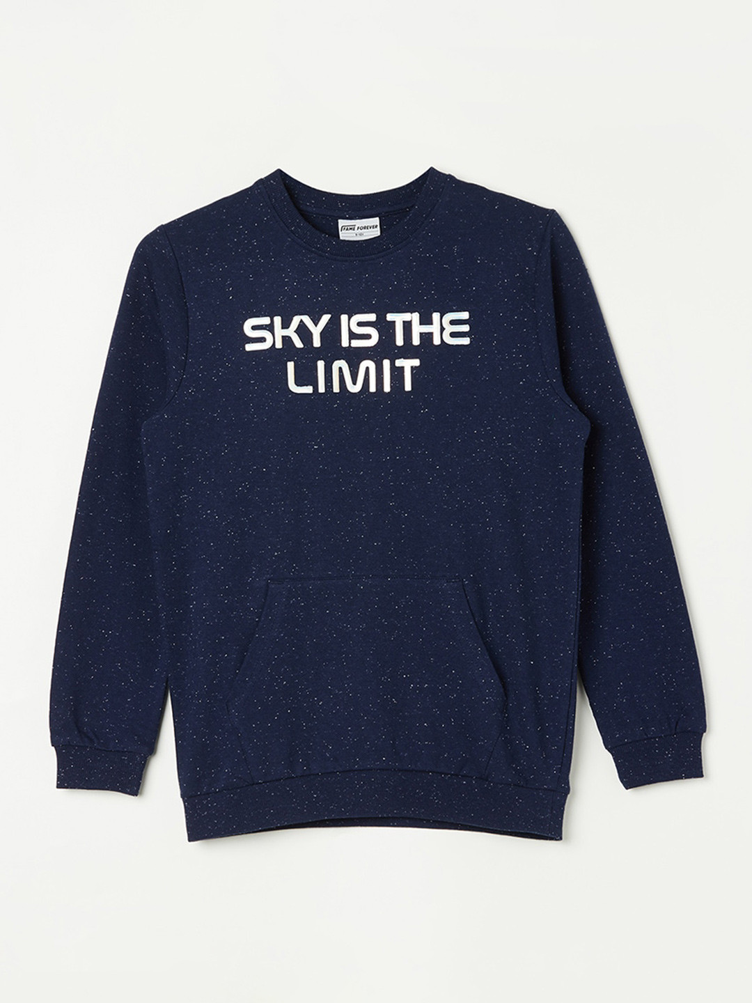 

Fame Forever by Lifestyle Boys Typography Printed Cotton Sweatshirt, Blue